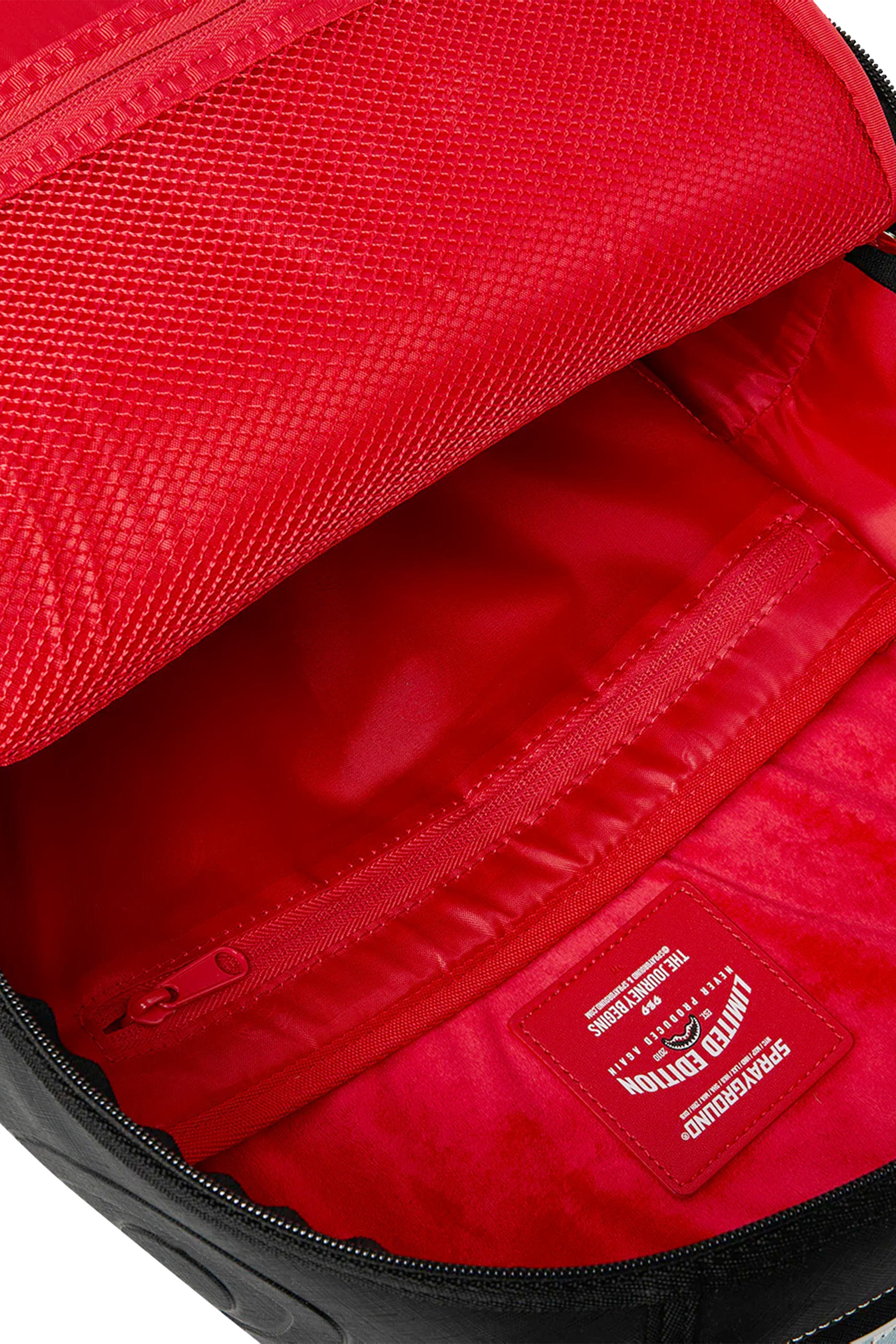 Kids Cream Check Side Drip Backpack 