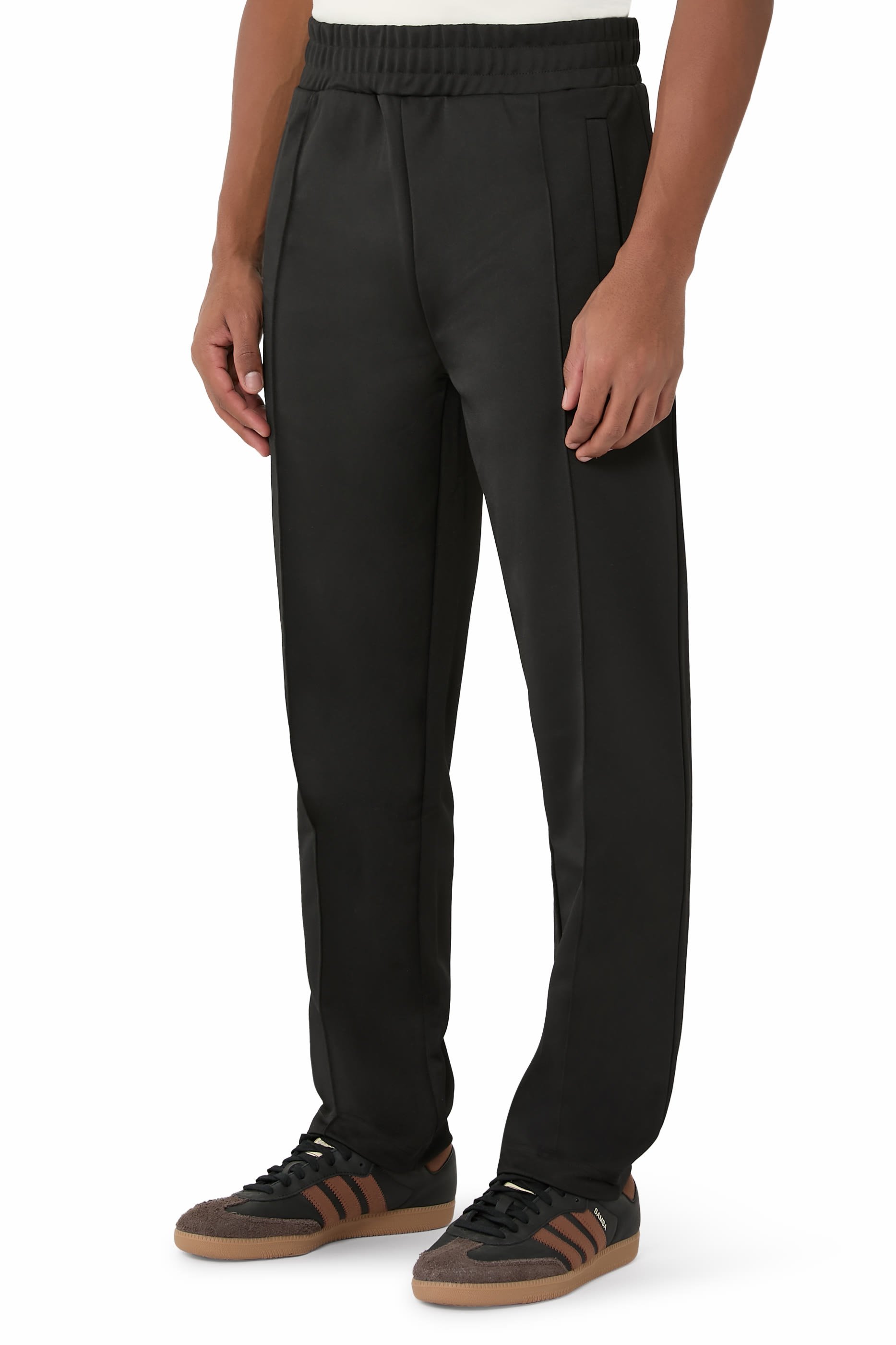 Back Curved Logo Track Pants