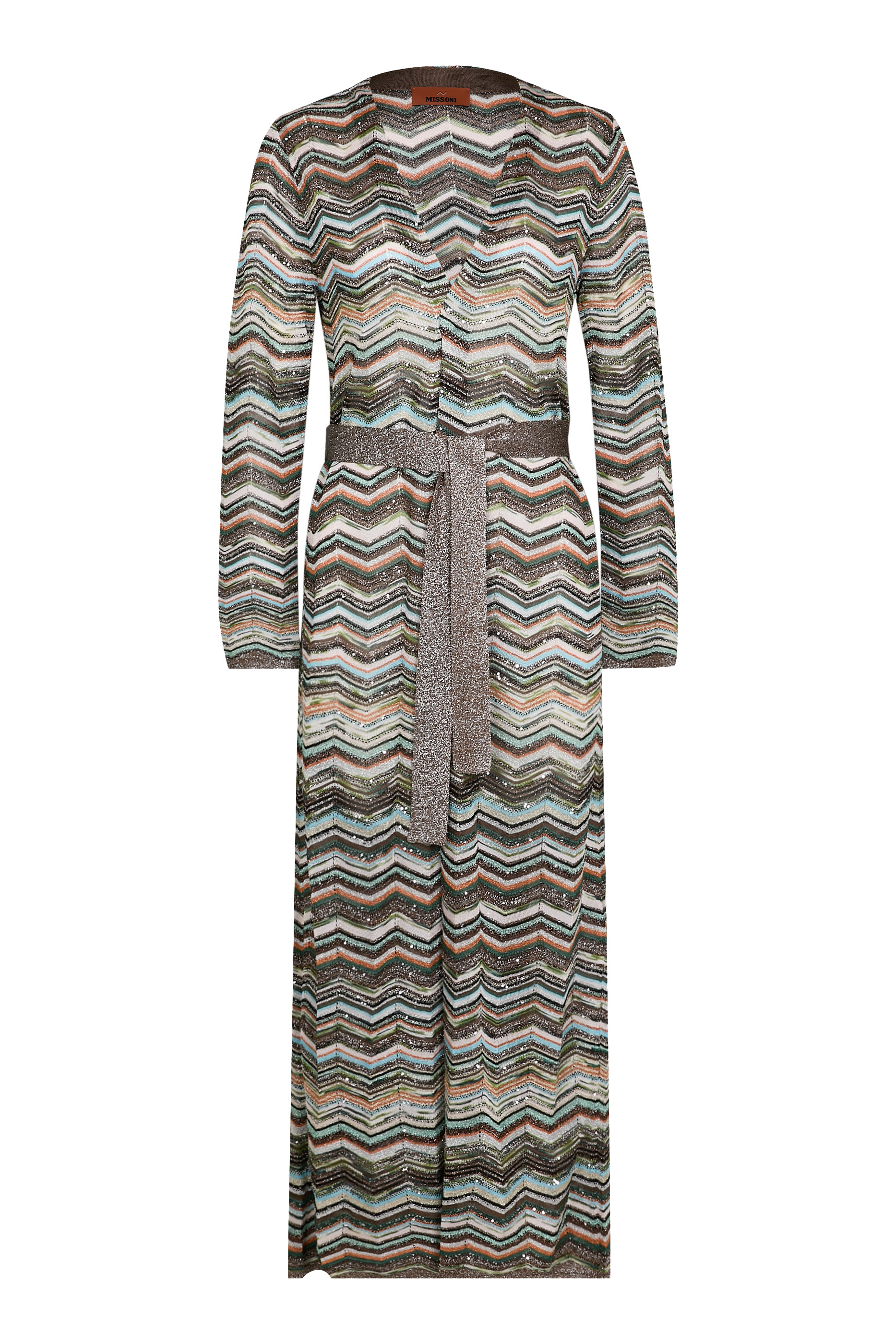 Chevron Sequinned Cardigan