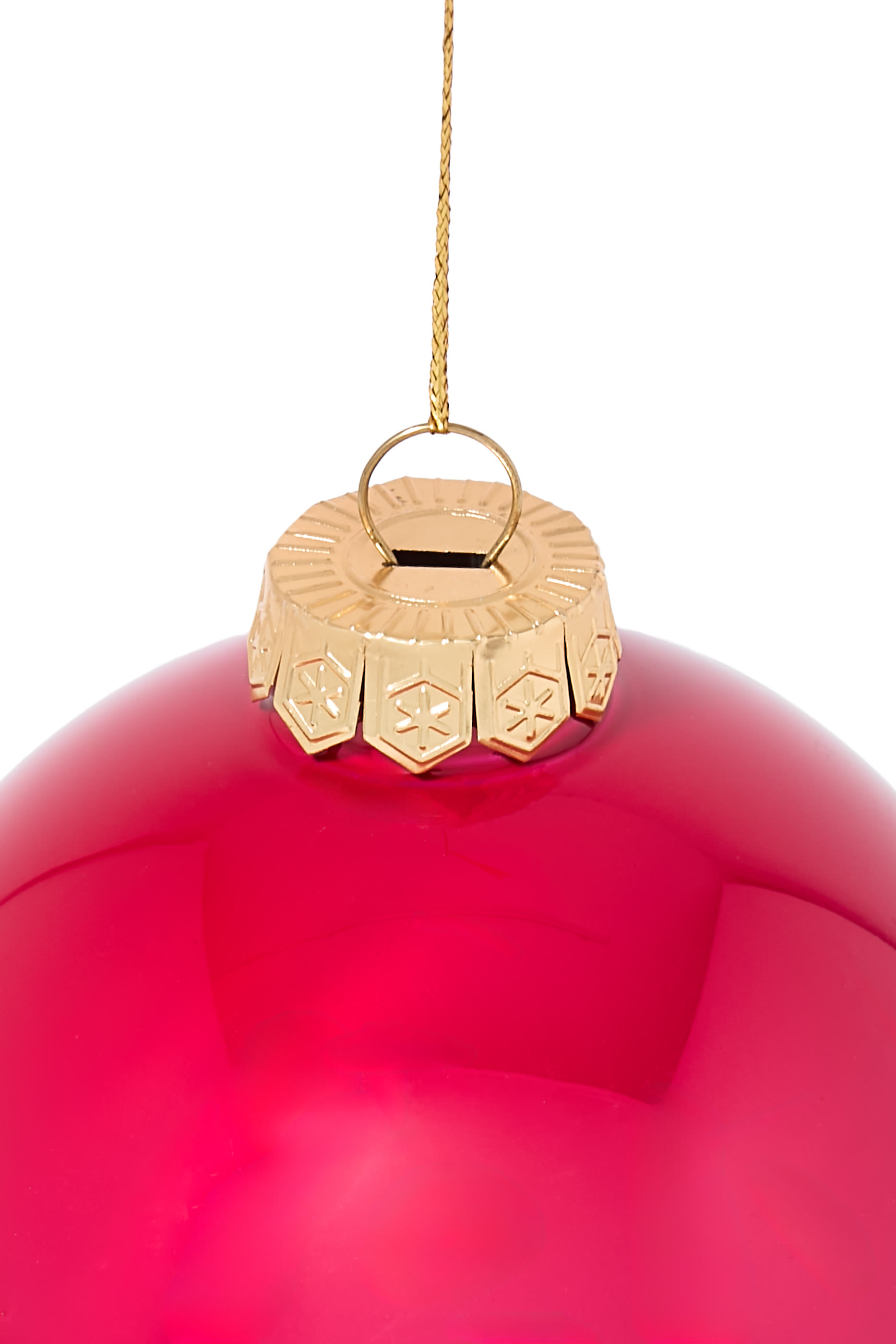 Glass Opaque Ball Ornaments, Set of 4