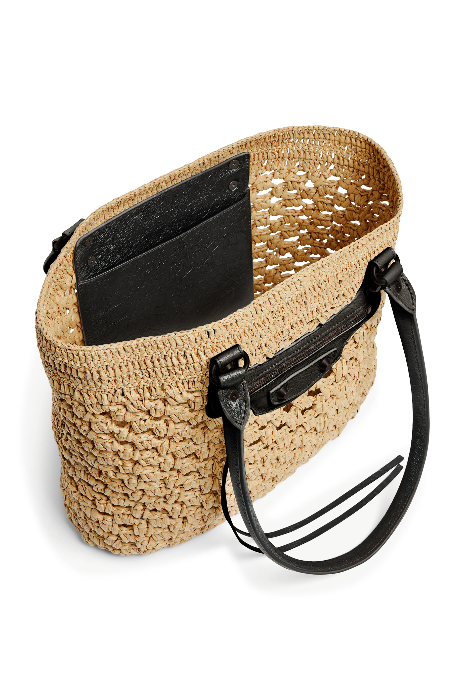 Le City Raffia Basket Bag