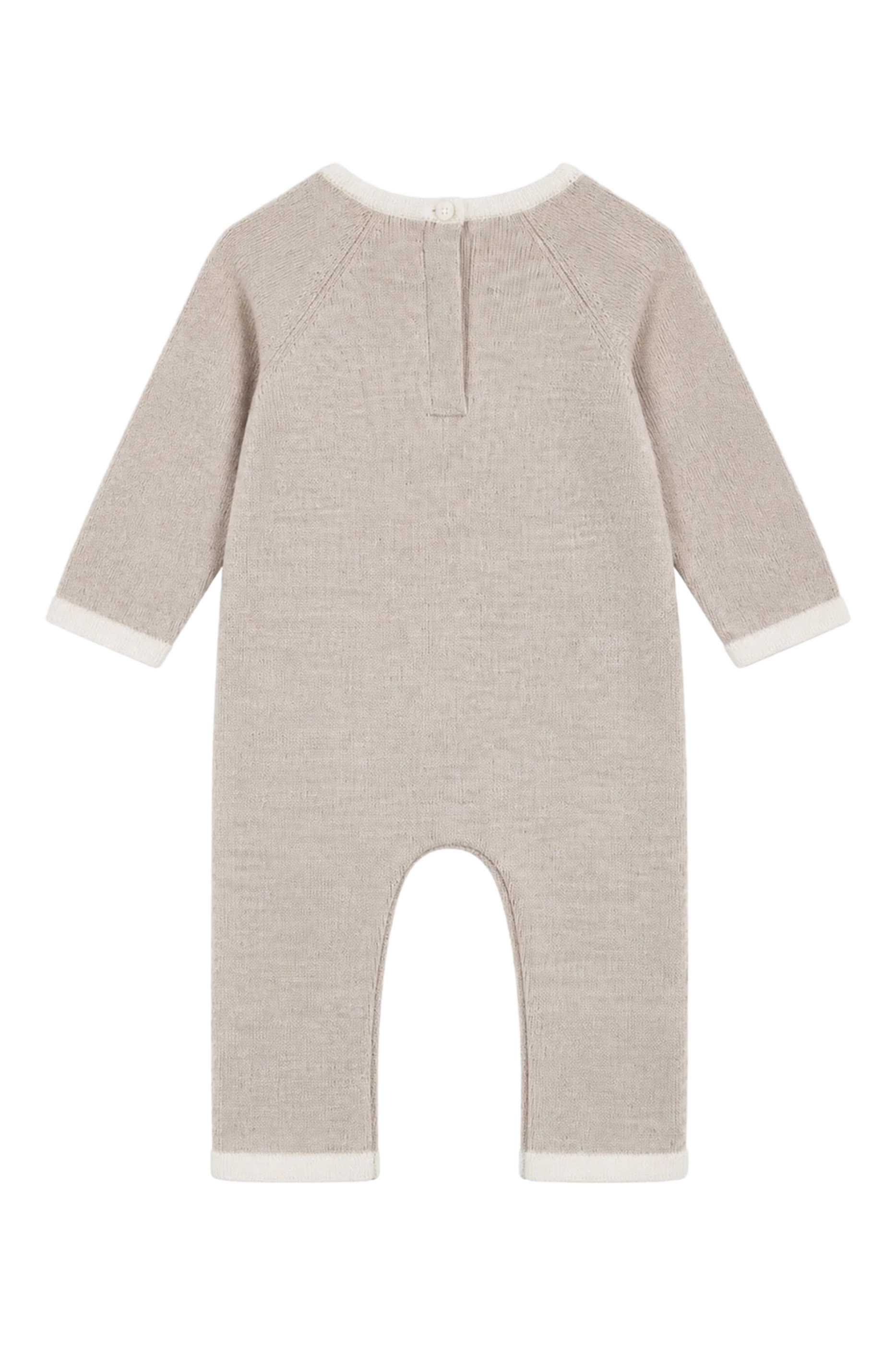 Kids Teddy Bear Embroidery Long Jumpsuit