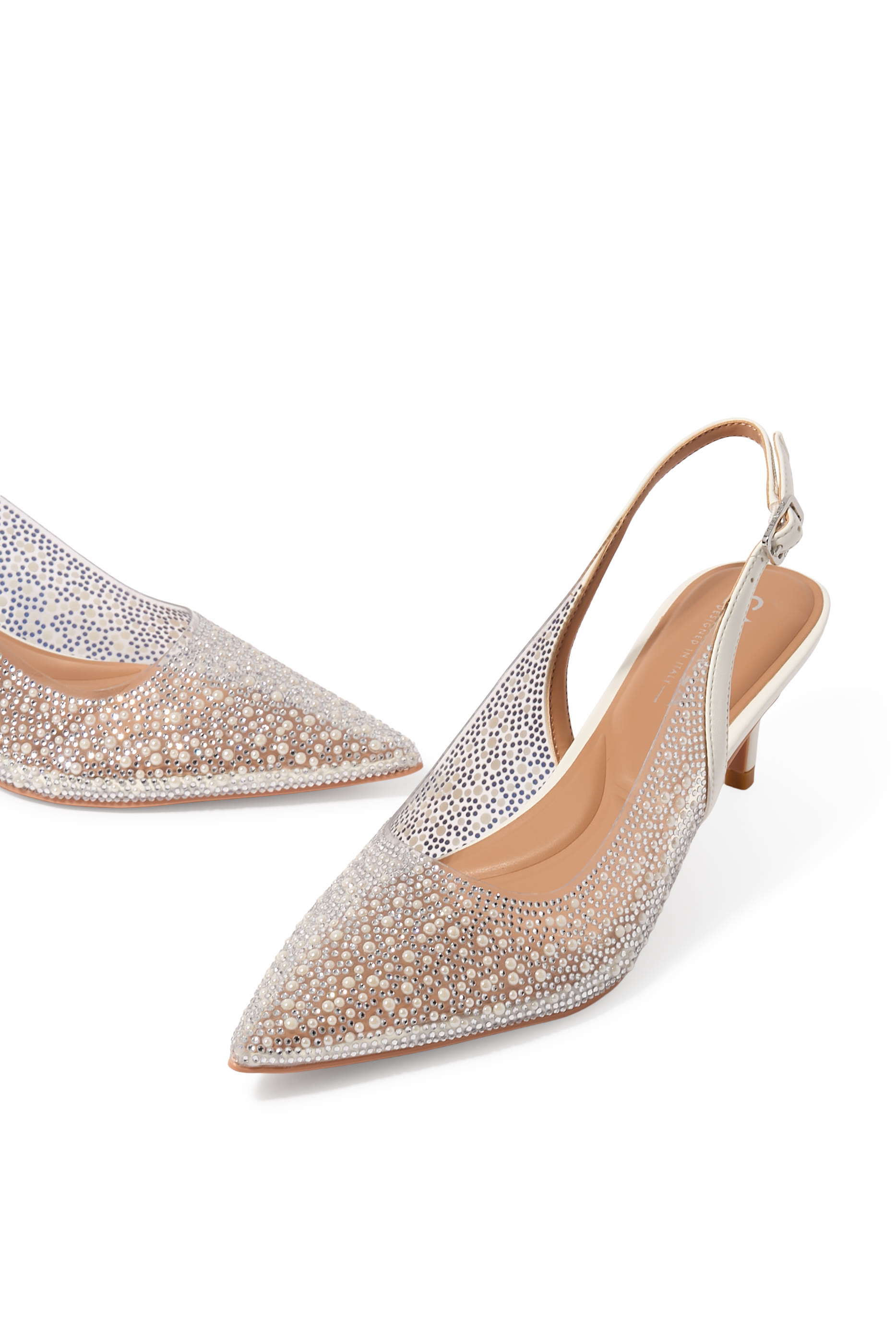 Positano 70 Pearl Slingback Sandals
