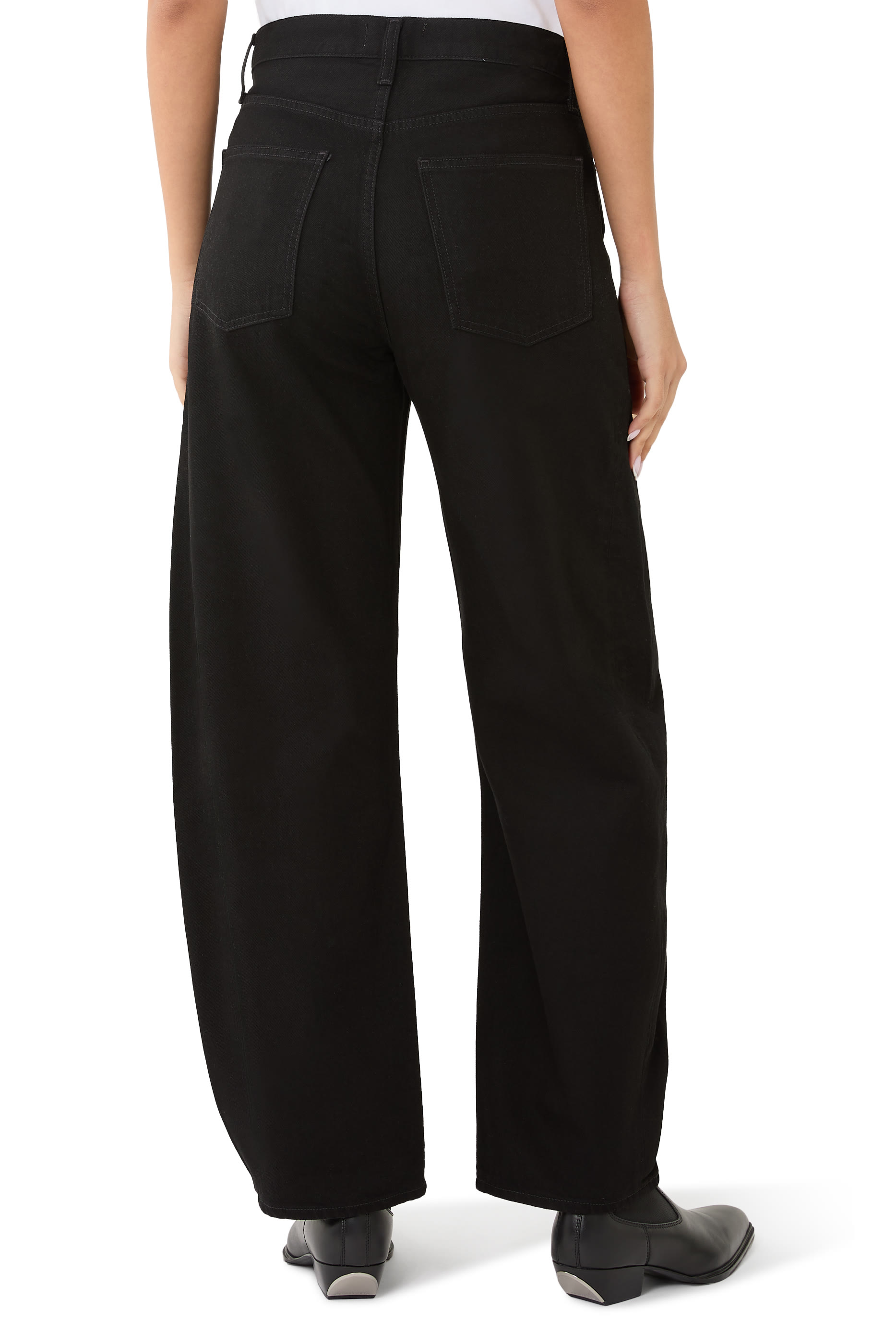 Luna High Rise Pieced Taper Jeans