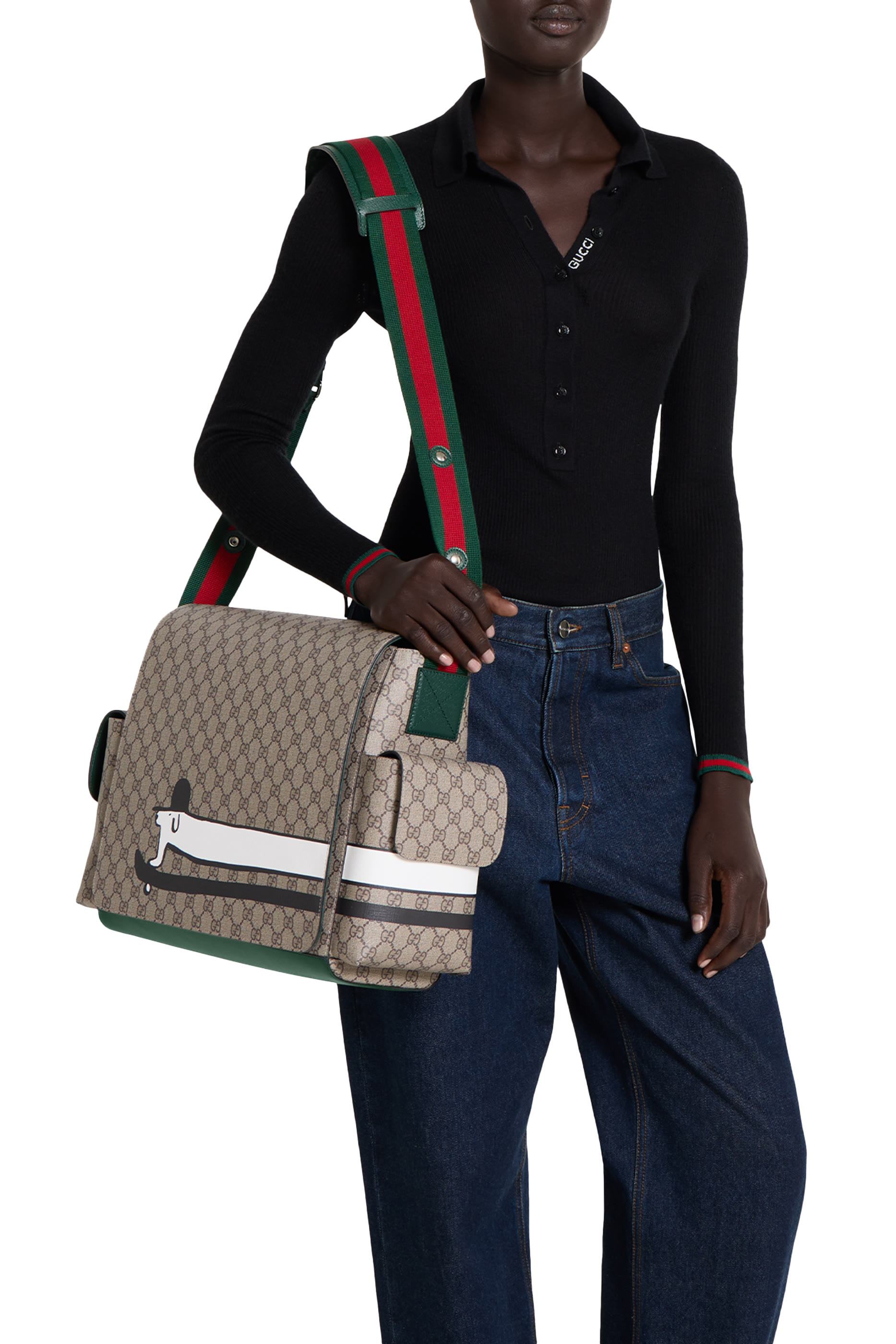 Kids Large Printed GG Changing Bag