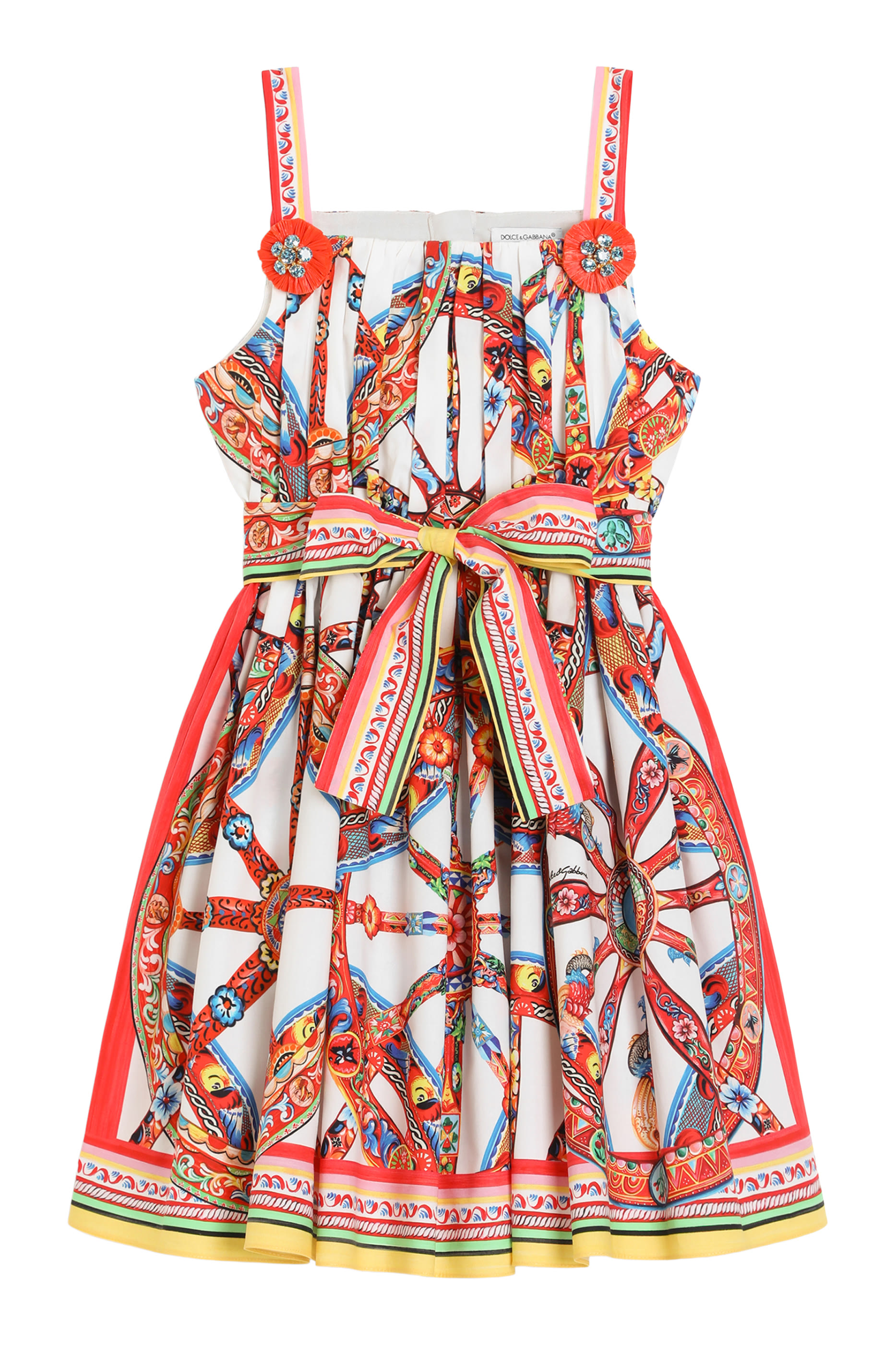 Kids Carretto-Print Dress