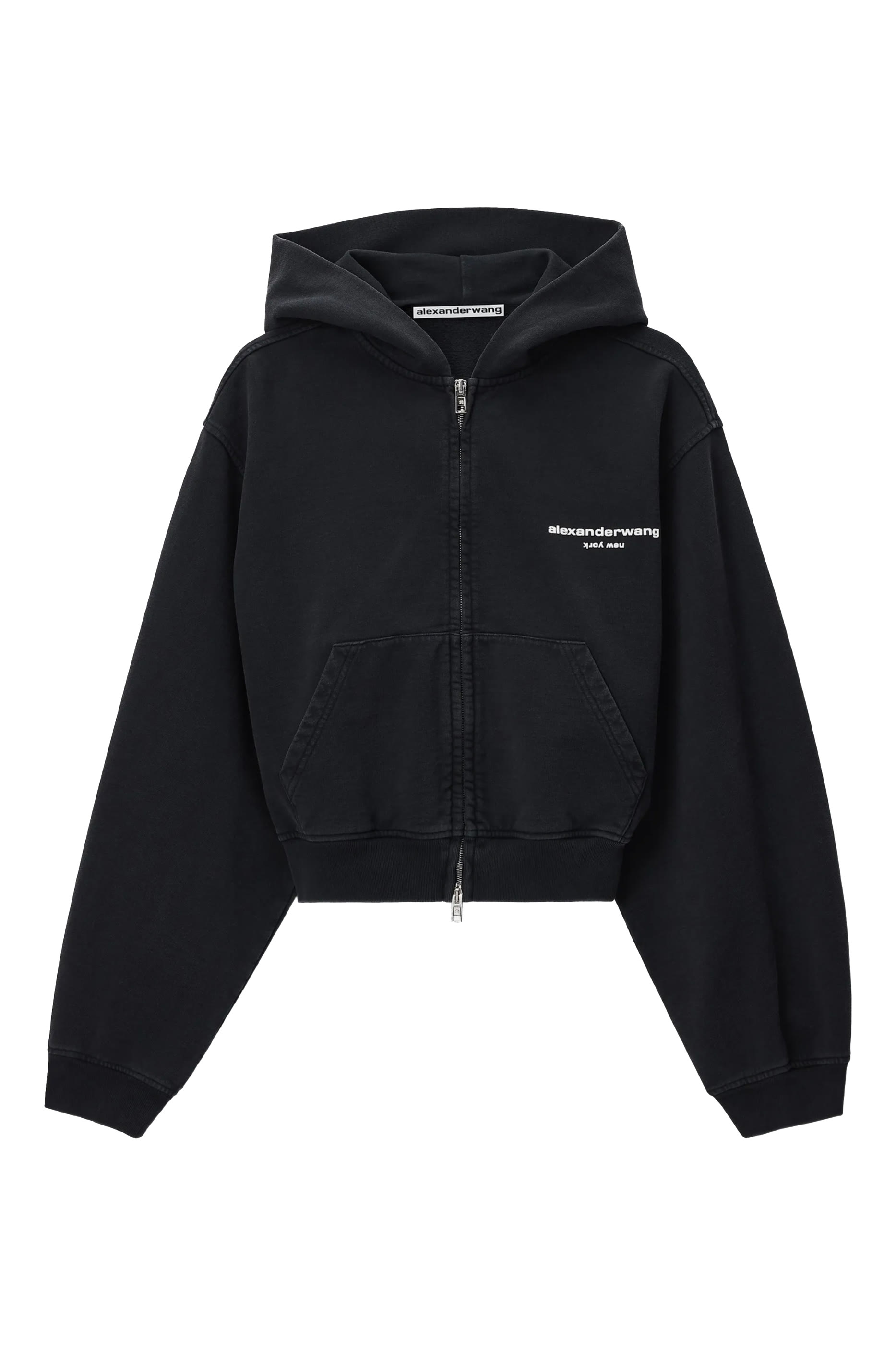 Logo Print Zip-Up Hoodie