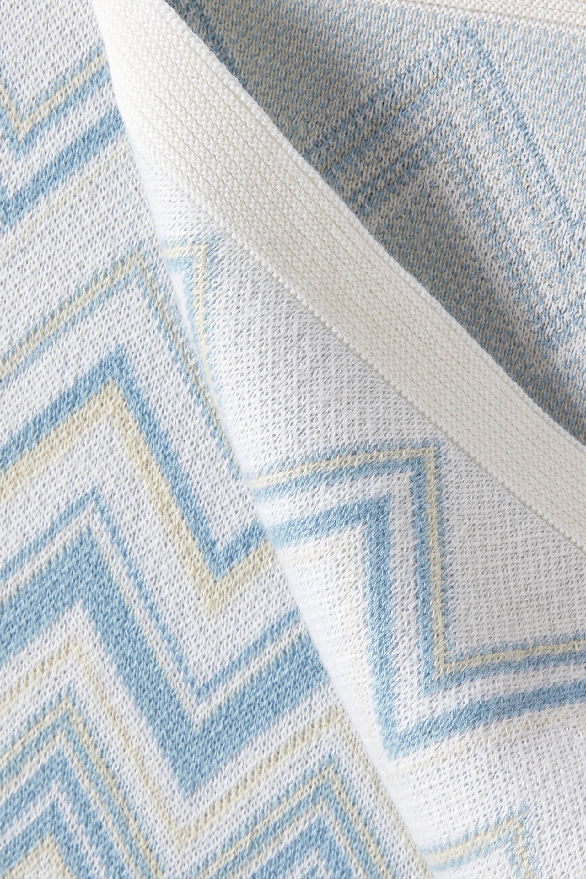 Kids Zig Zag Knit Blanket