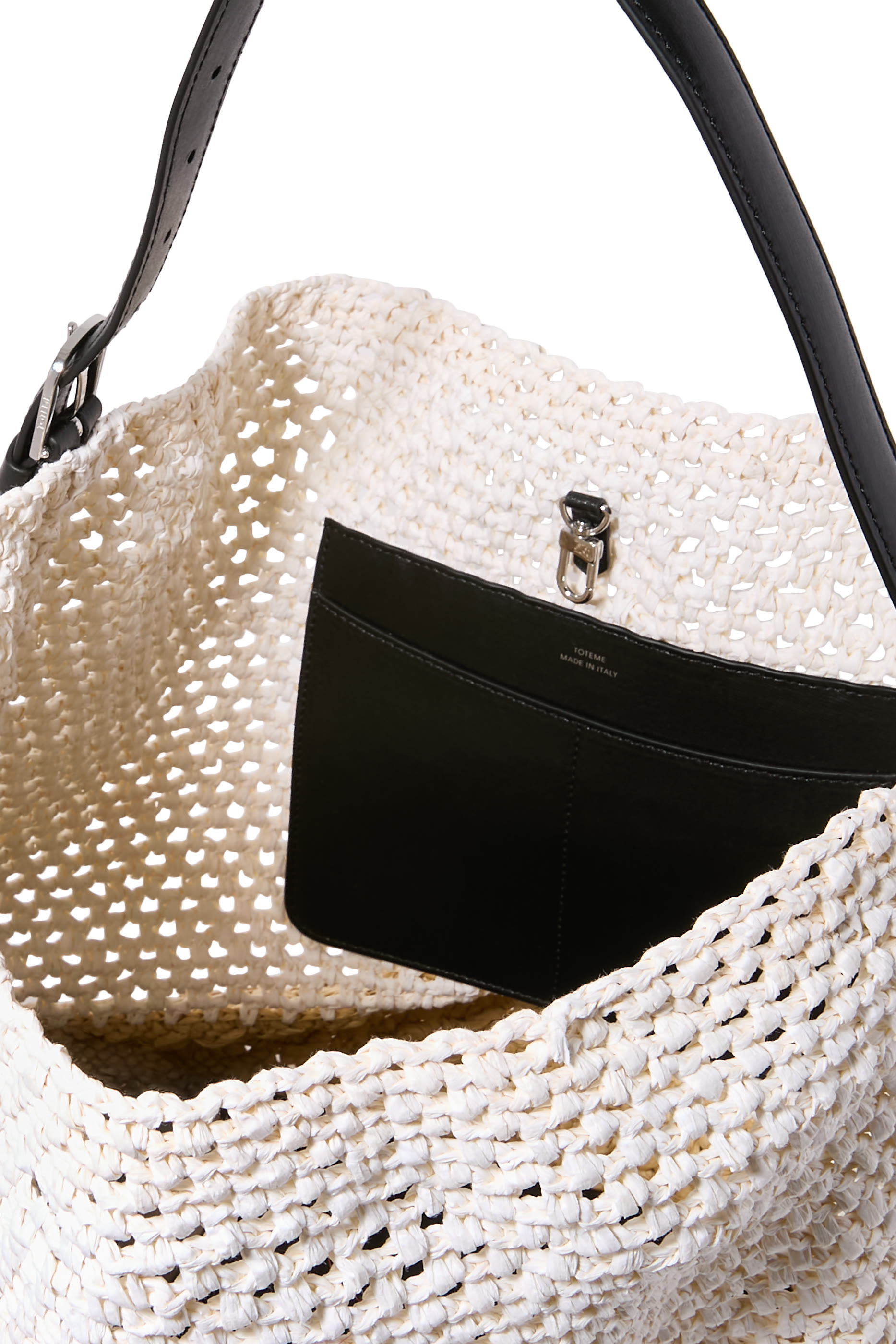Belted Paper Raffia Tote