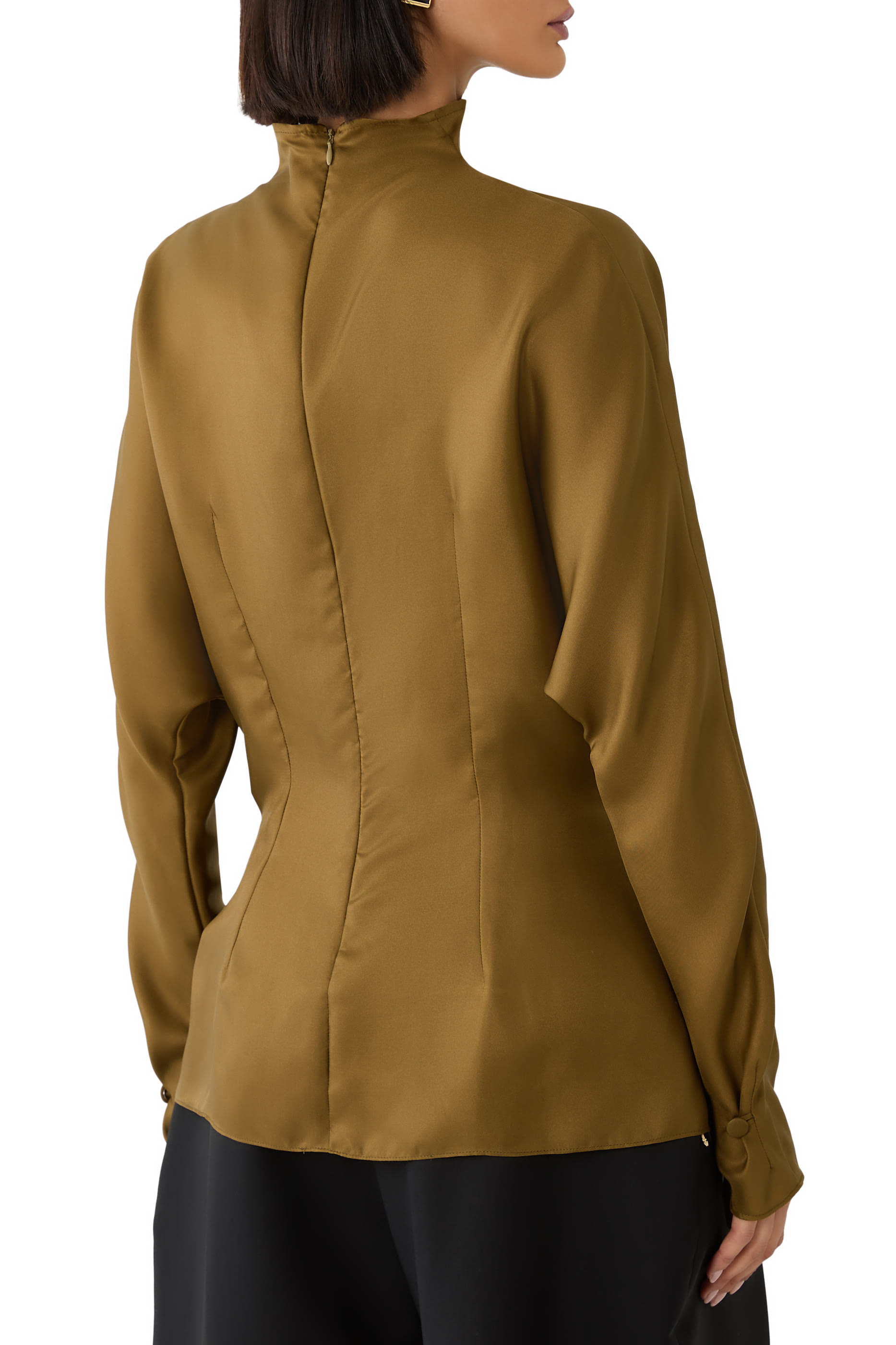 Bat Sleeves Twill Top