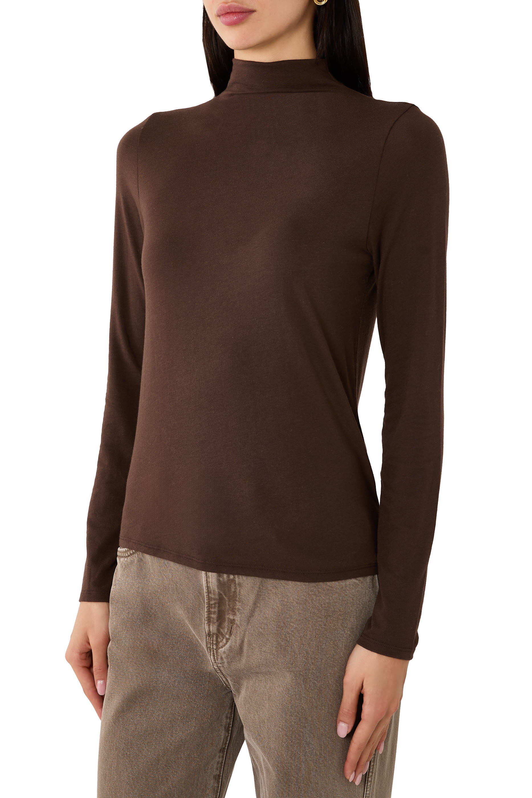 Funnel Neck Top