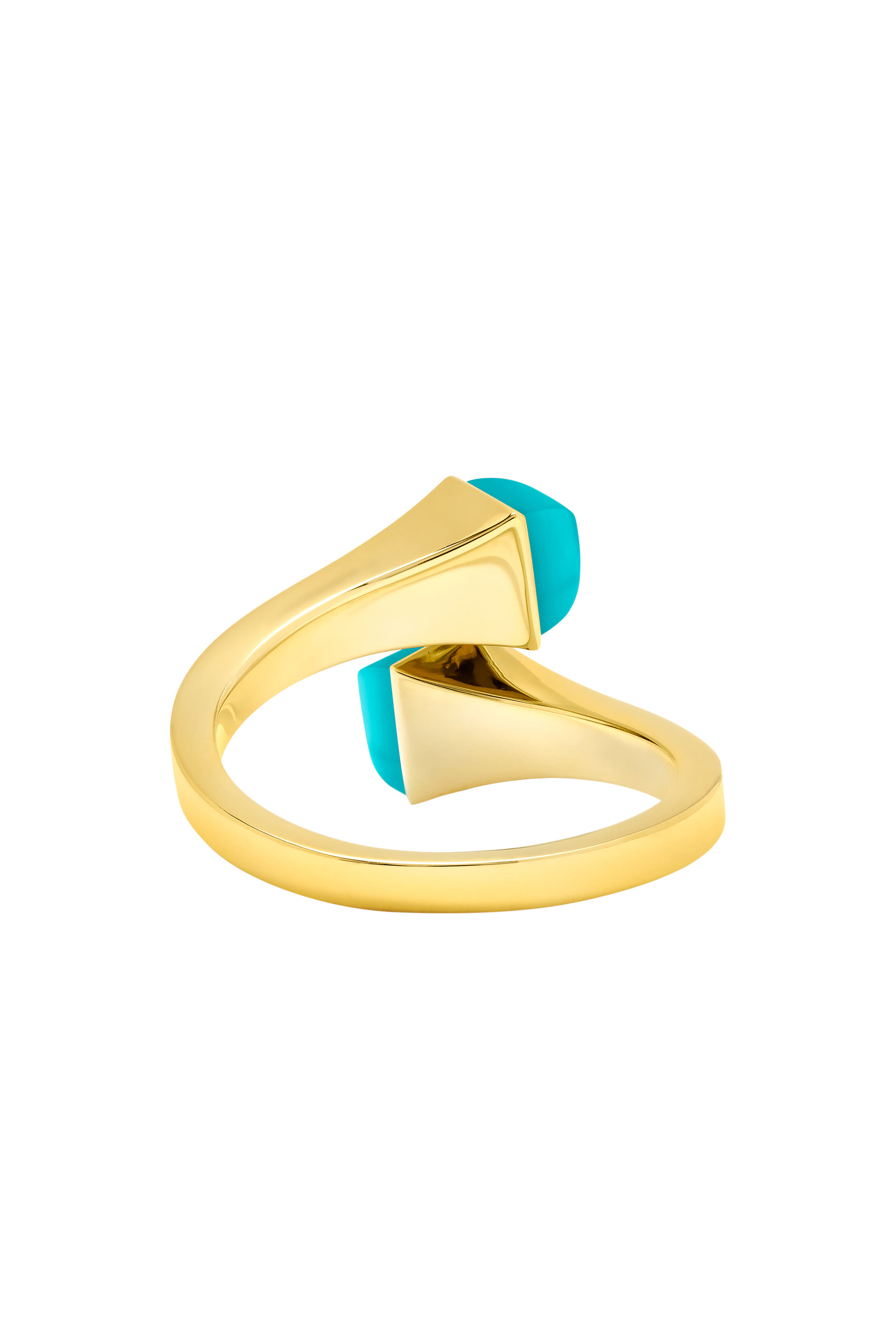 Cleo Midi Ring, 18k Yellow Gold with Turquoise & Diamonds