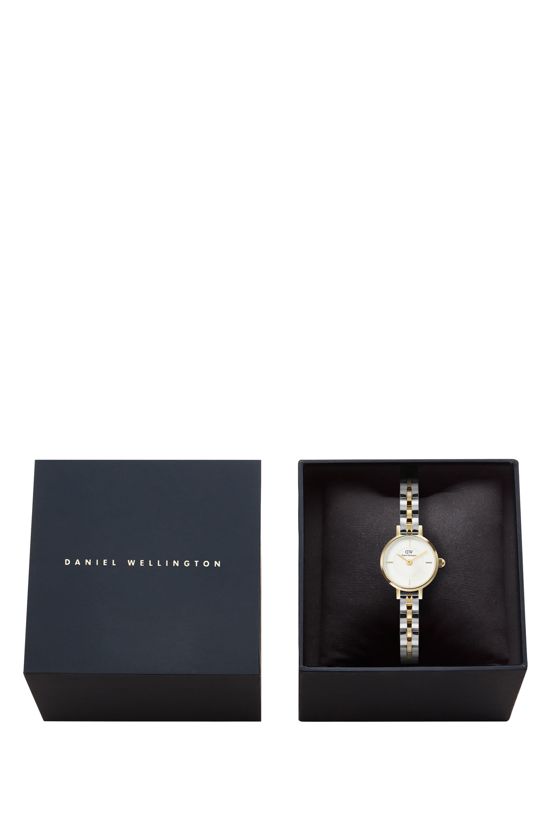 3-Link Two-Tone Petite Mini Arch Watch