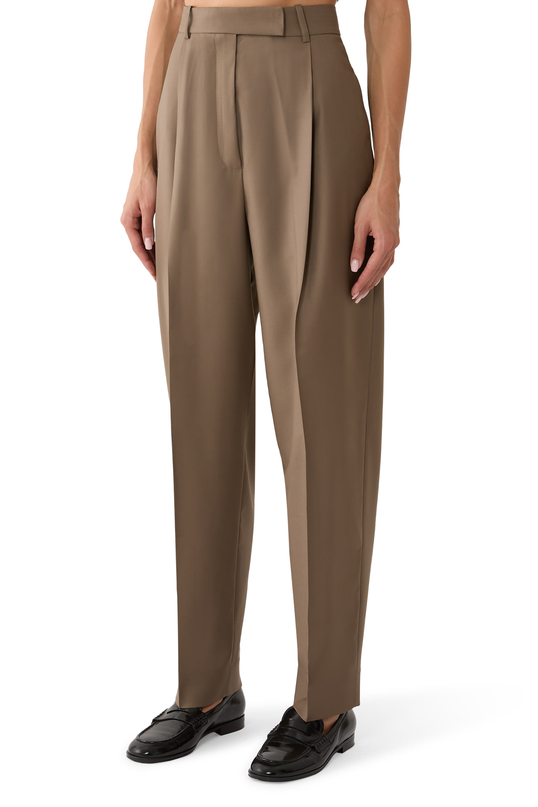 Daria Single Pleat Tapered Trousers