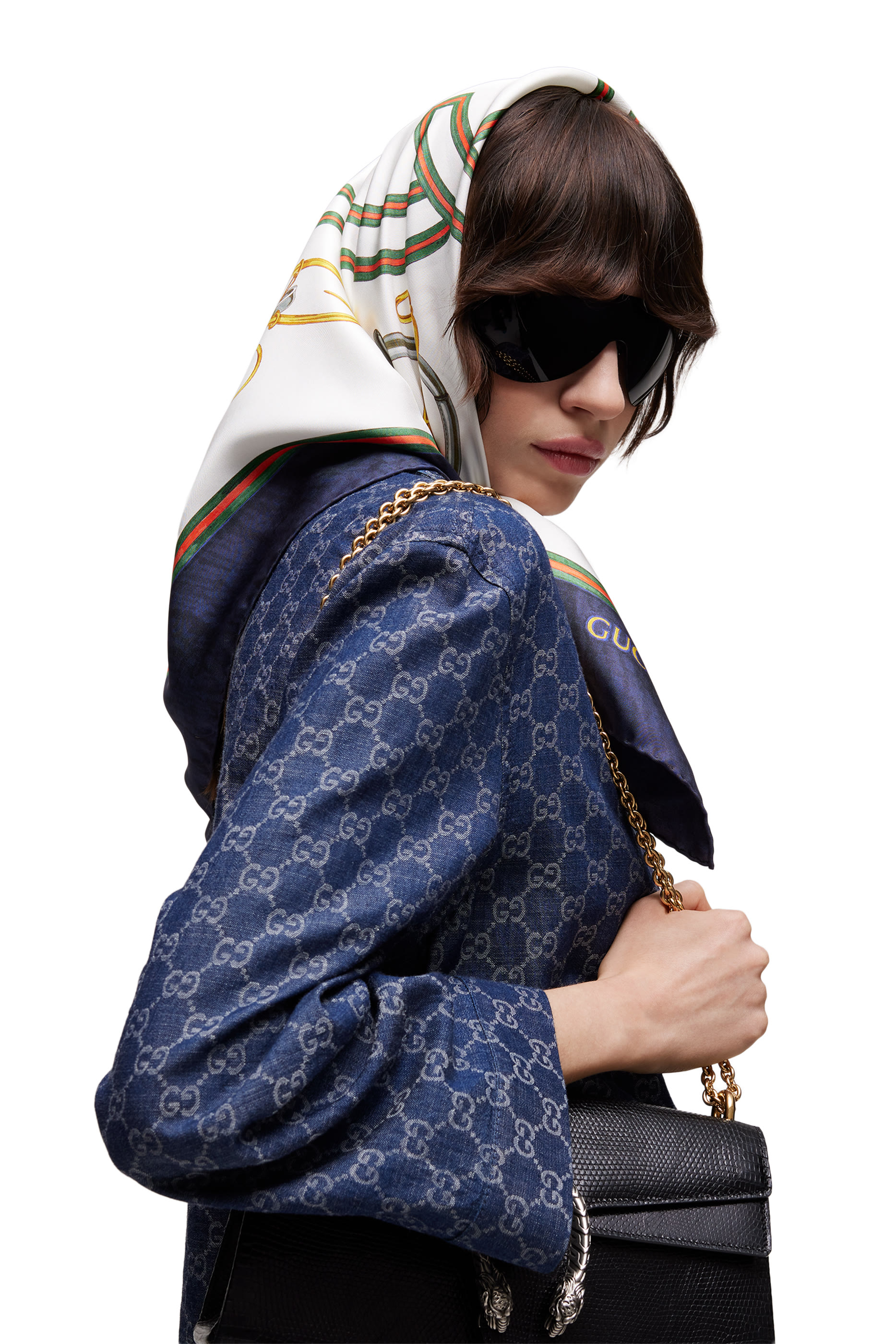 "Your Majesty" Printed Silk Carré 