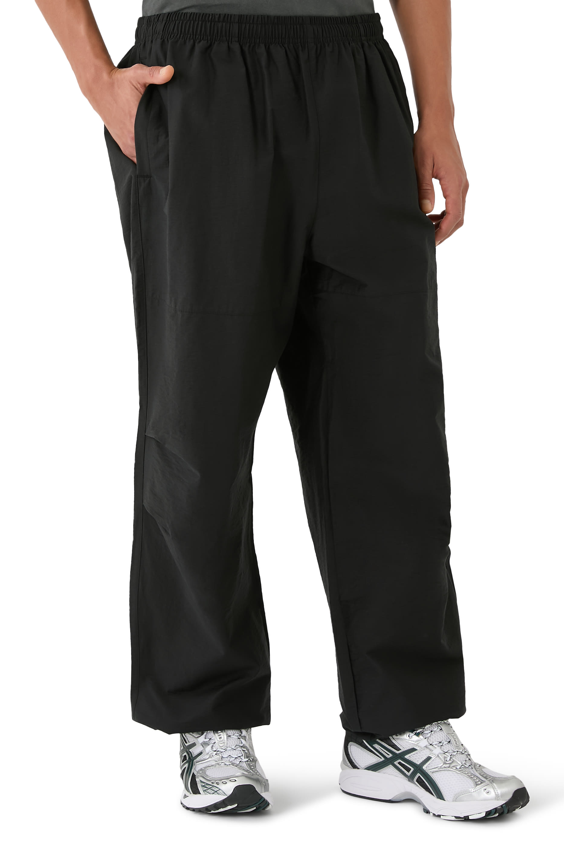  Washed Cotton Nylon Parachute Pants