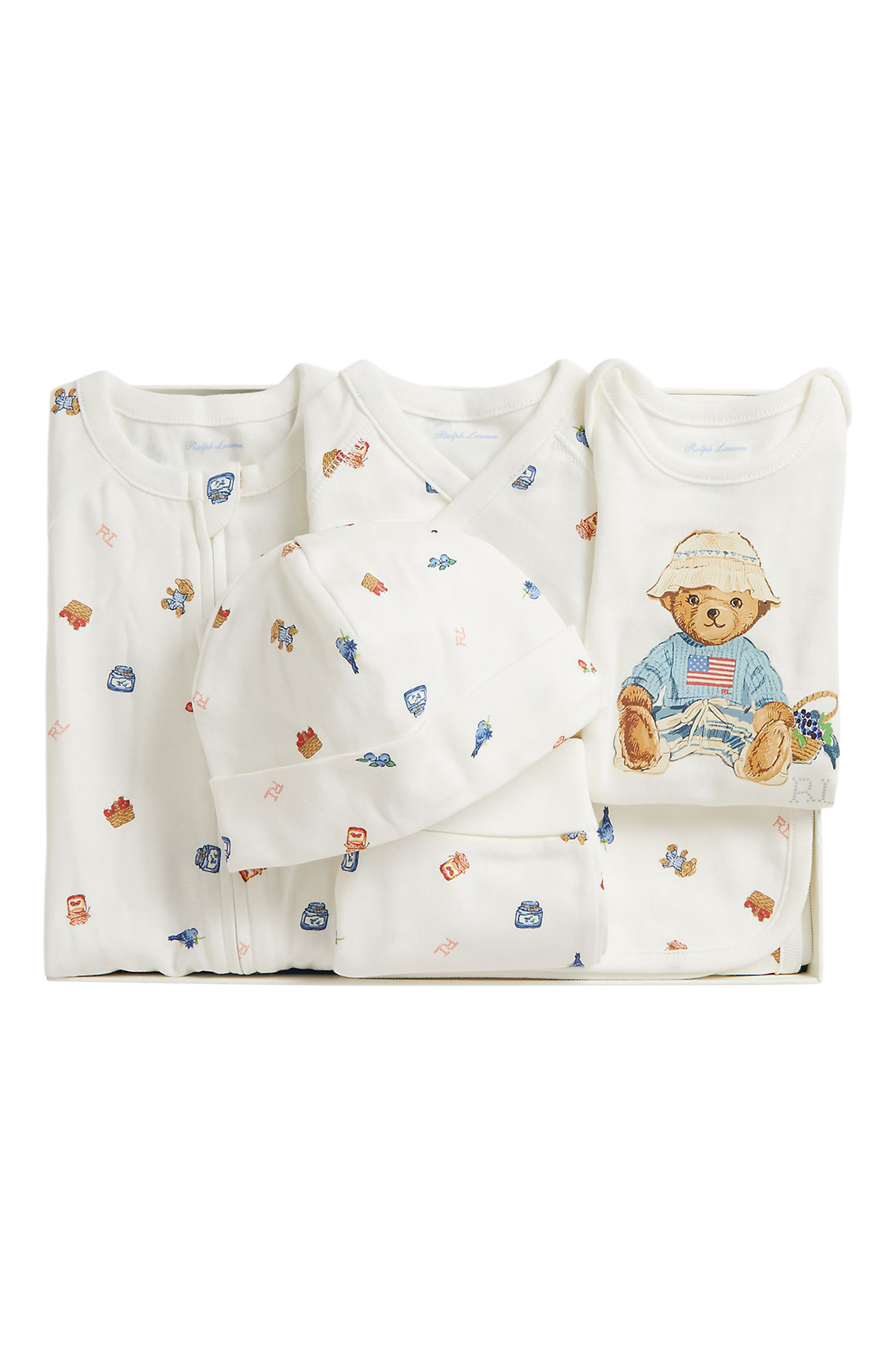 Kids Printed 6-Piece Cotton Gift Set 