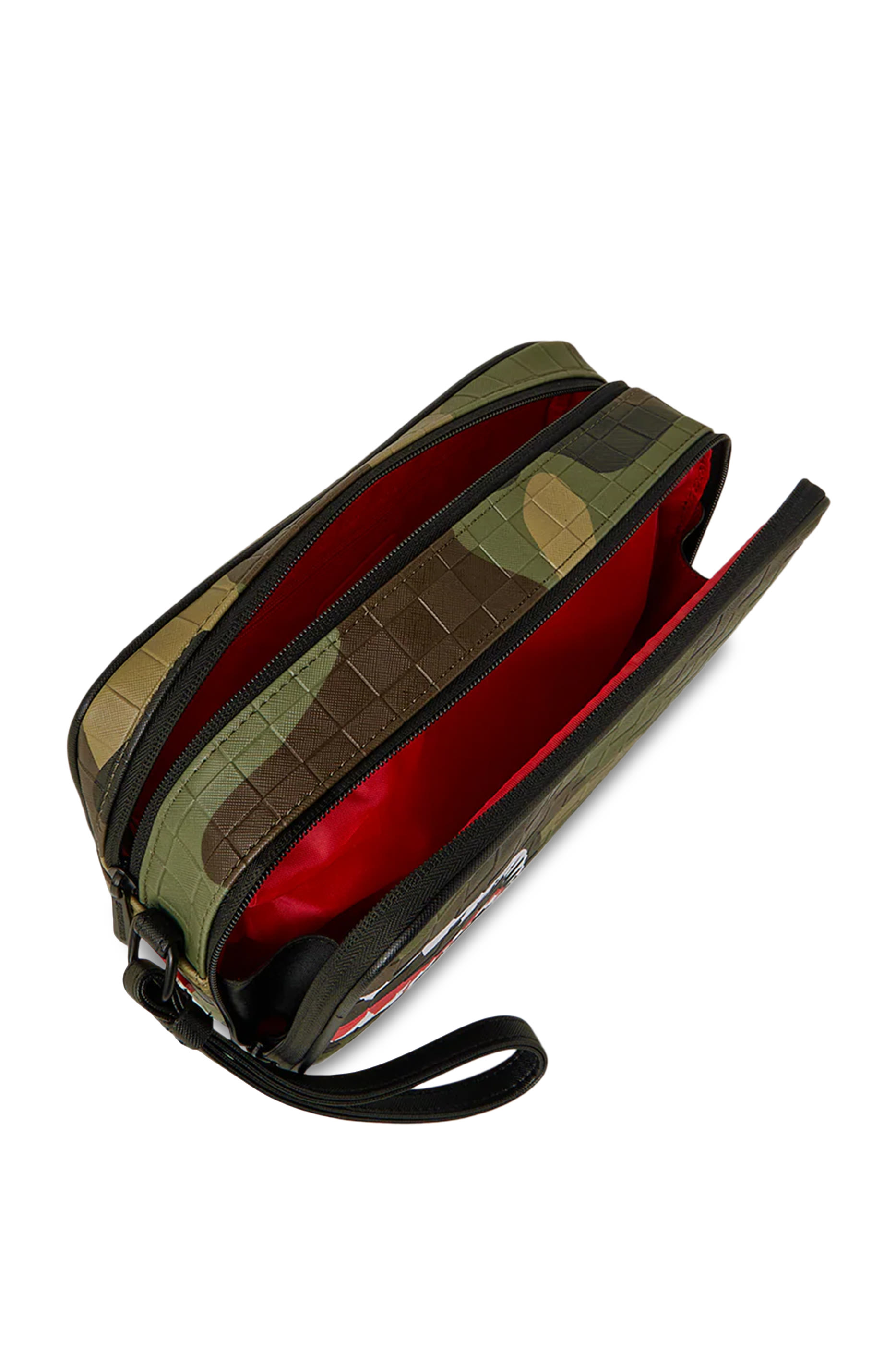Kids Woodland Camo Check Toiletry Bag