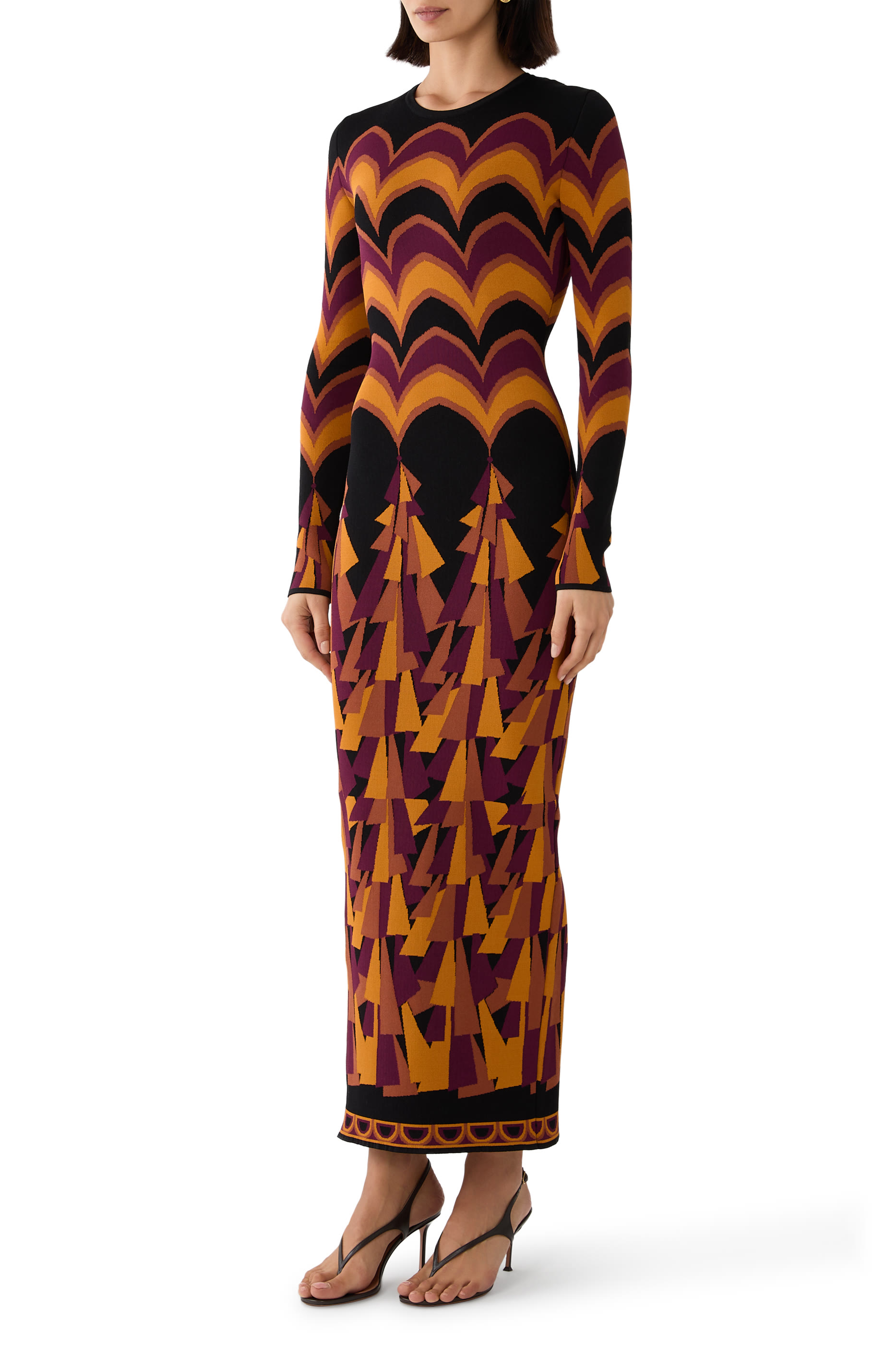 Baiadera Print Jacquard Dress