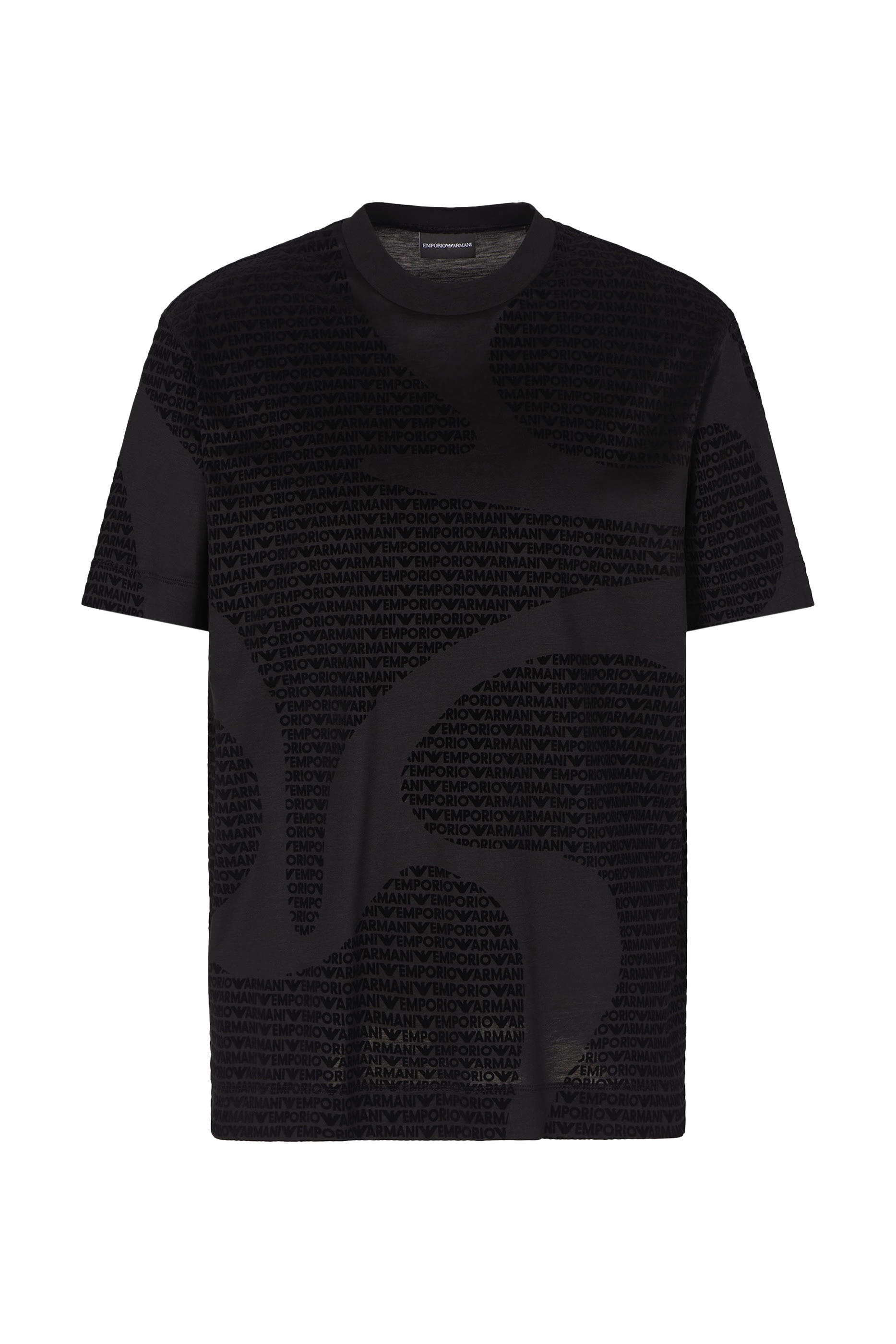  All-Over Flocked Logo T-Shirt 
