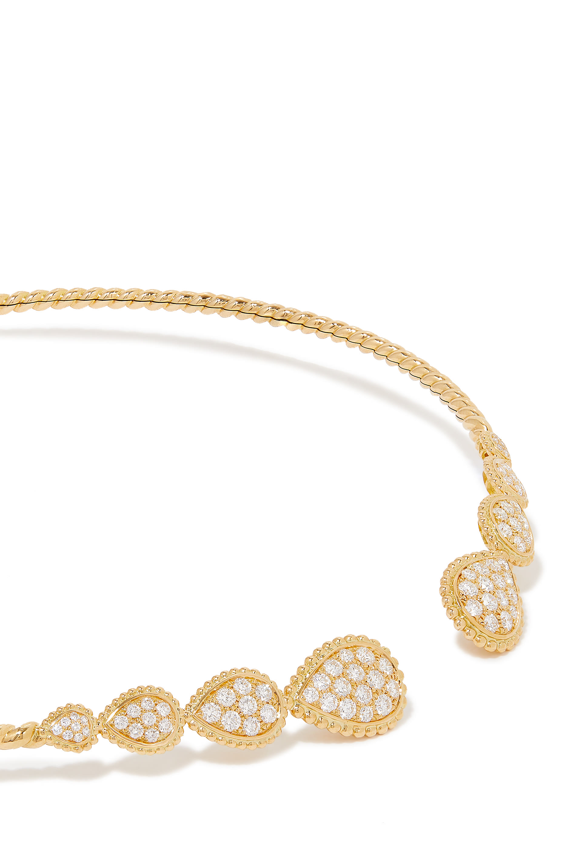 Serpent Boh&egrave;me Multi-motif choker, 18k Yellow Gold & Diamonds