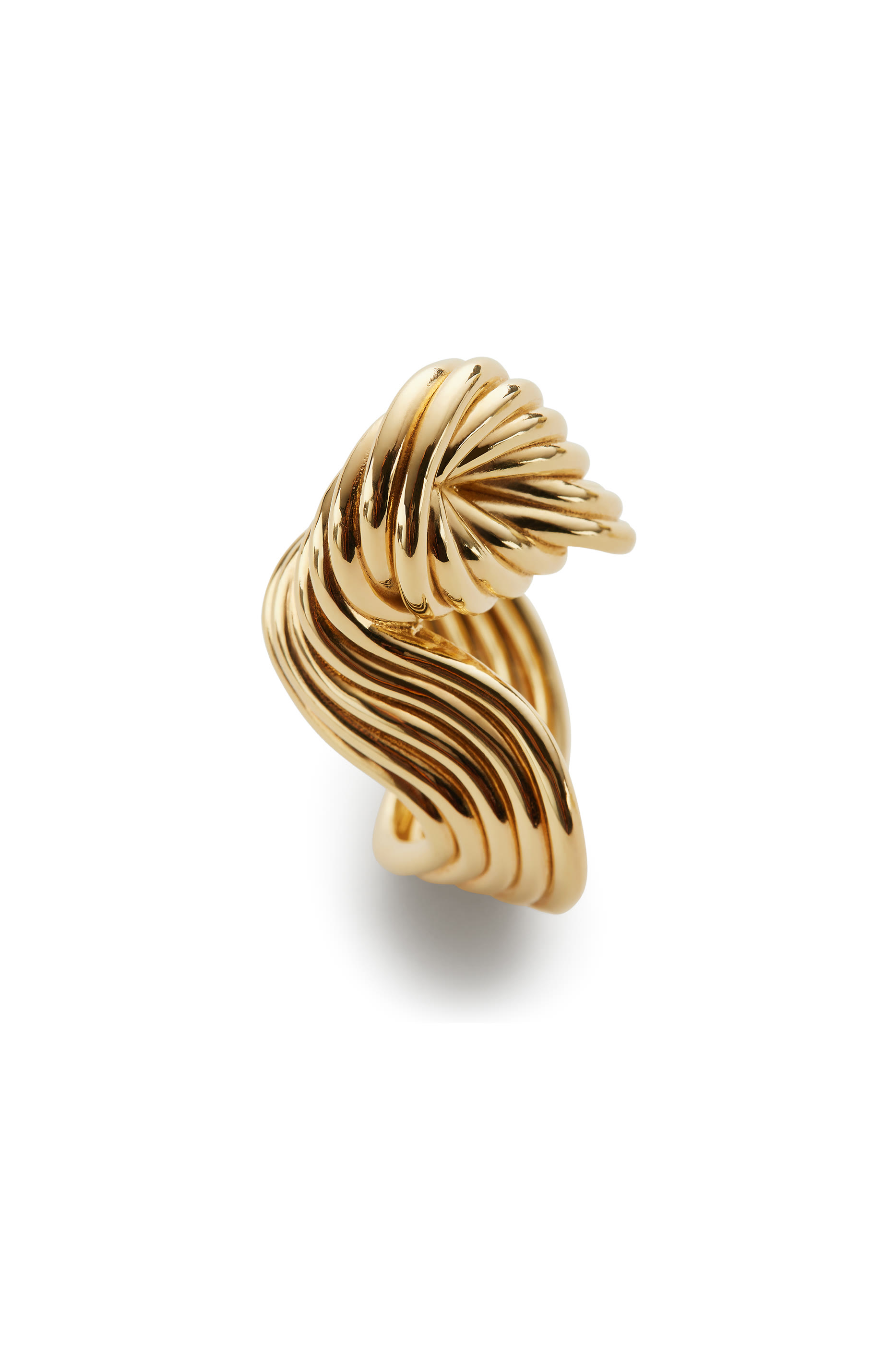  Slice Ring, 18K Gold-Finish Sterling Silver