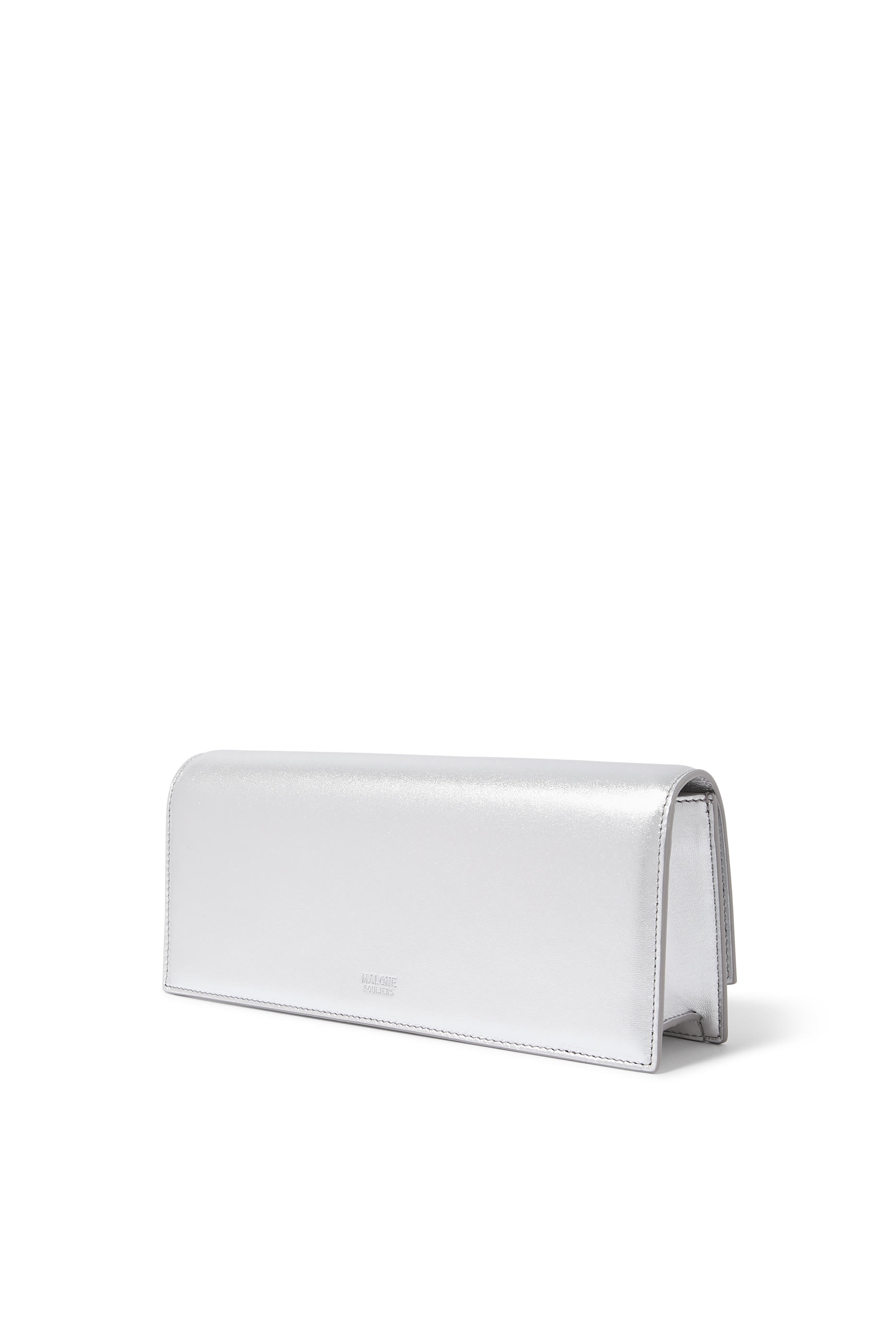 Vivien Metallic Leather Clutch 