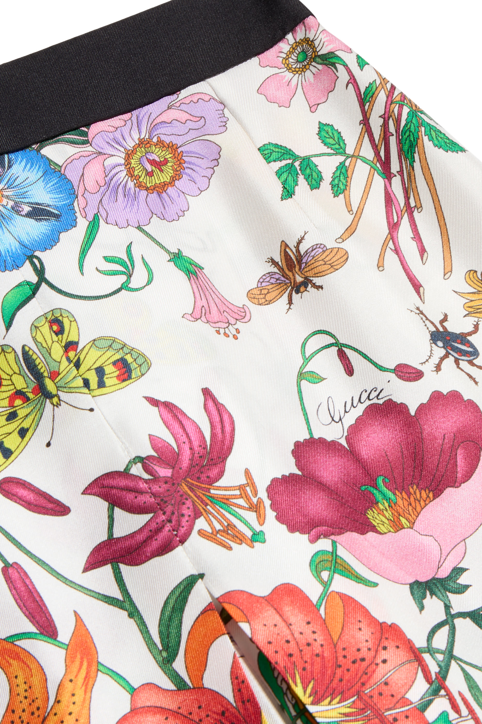 Printed Silk Pants