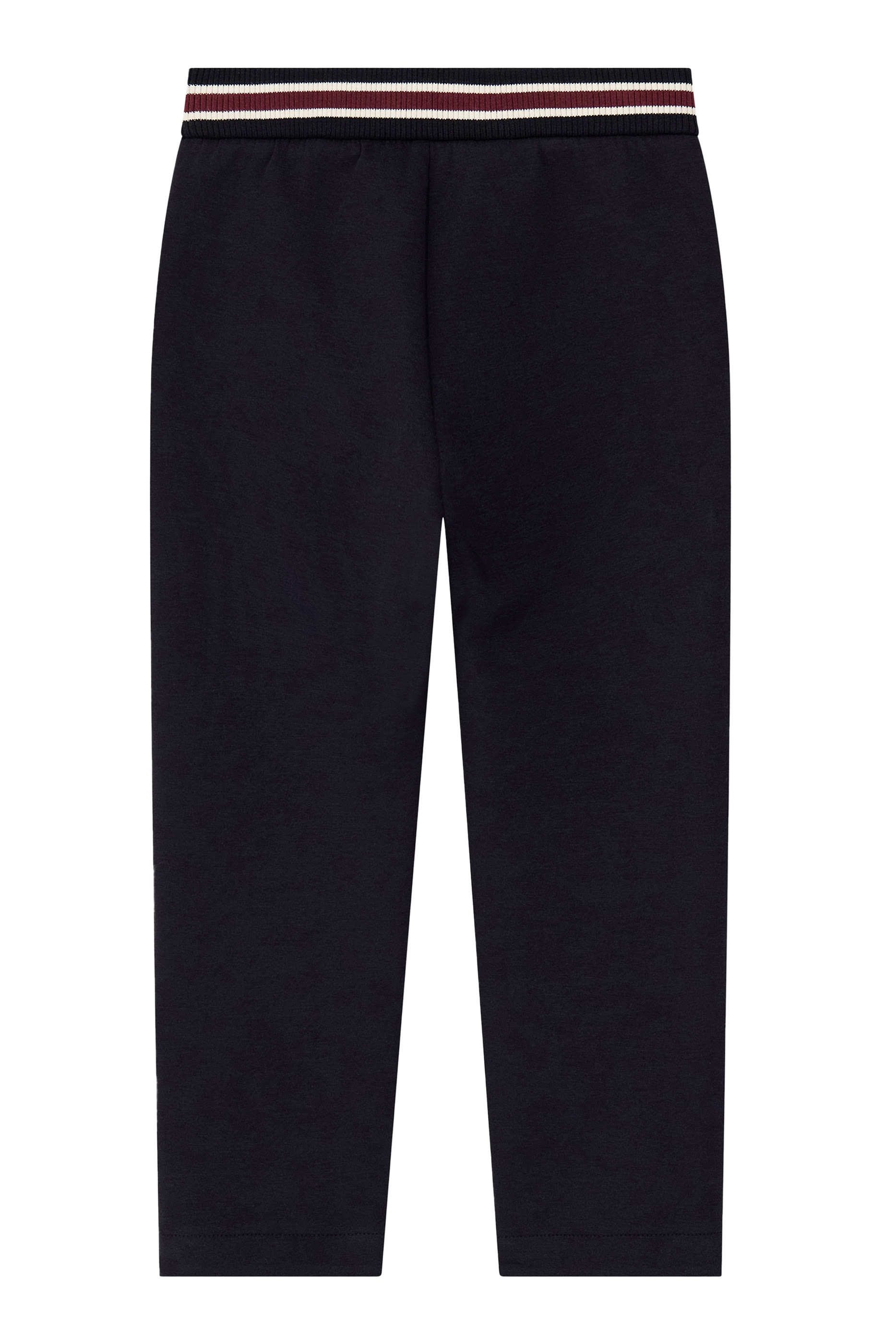 Kids Striped Ribbed Waistband Sweatpants