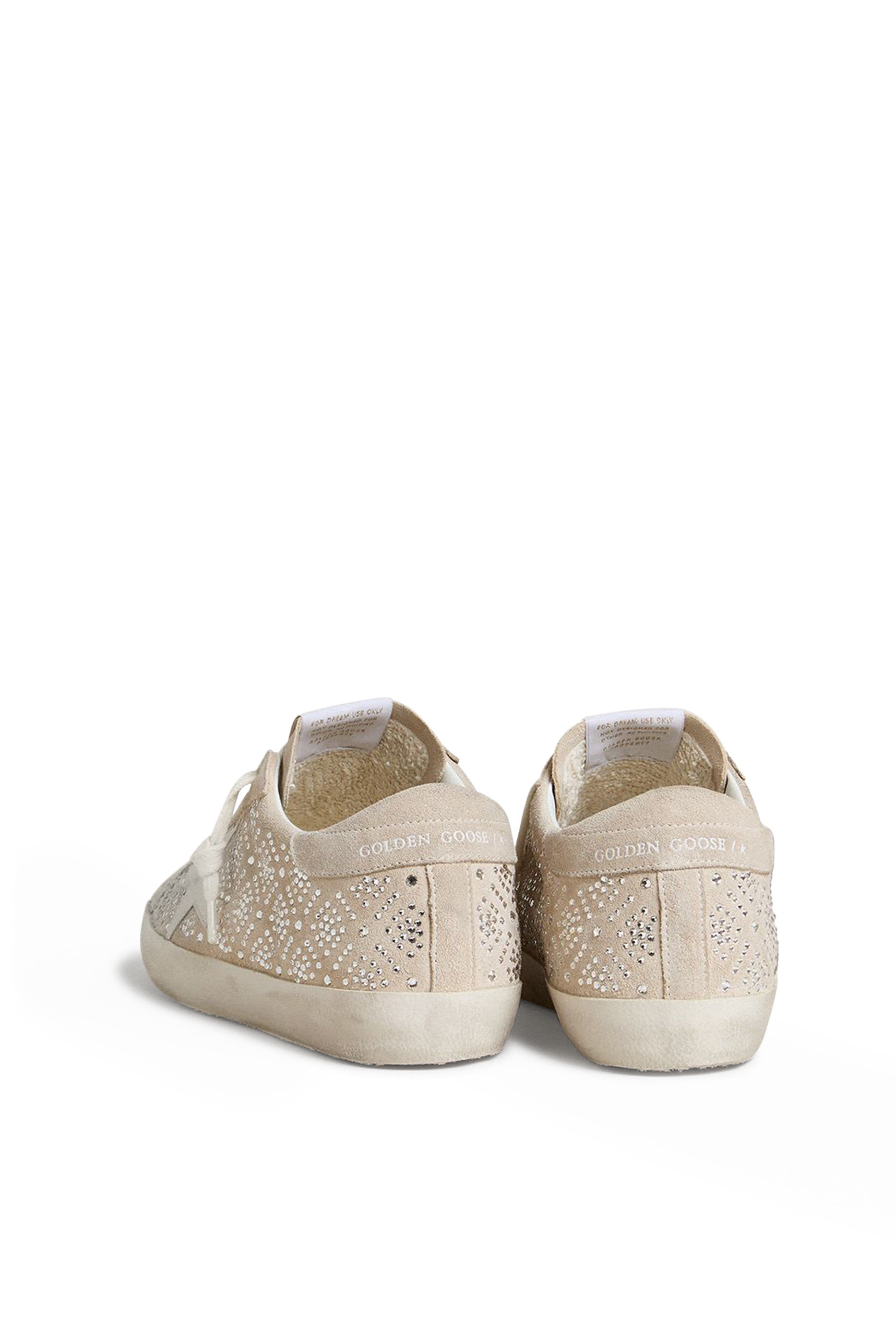 Super-Star Leather Sneakers with Swarovski Crystals