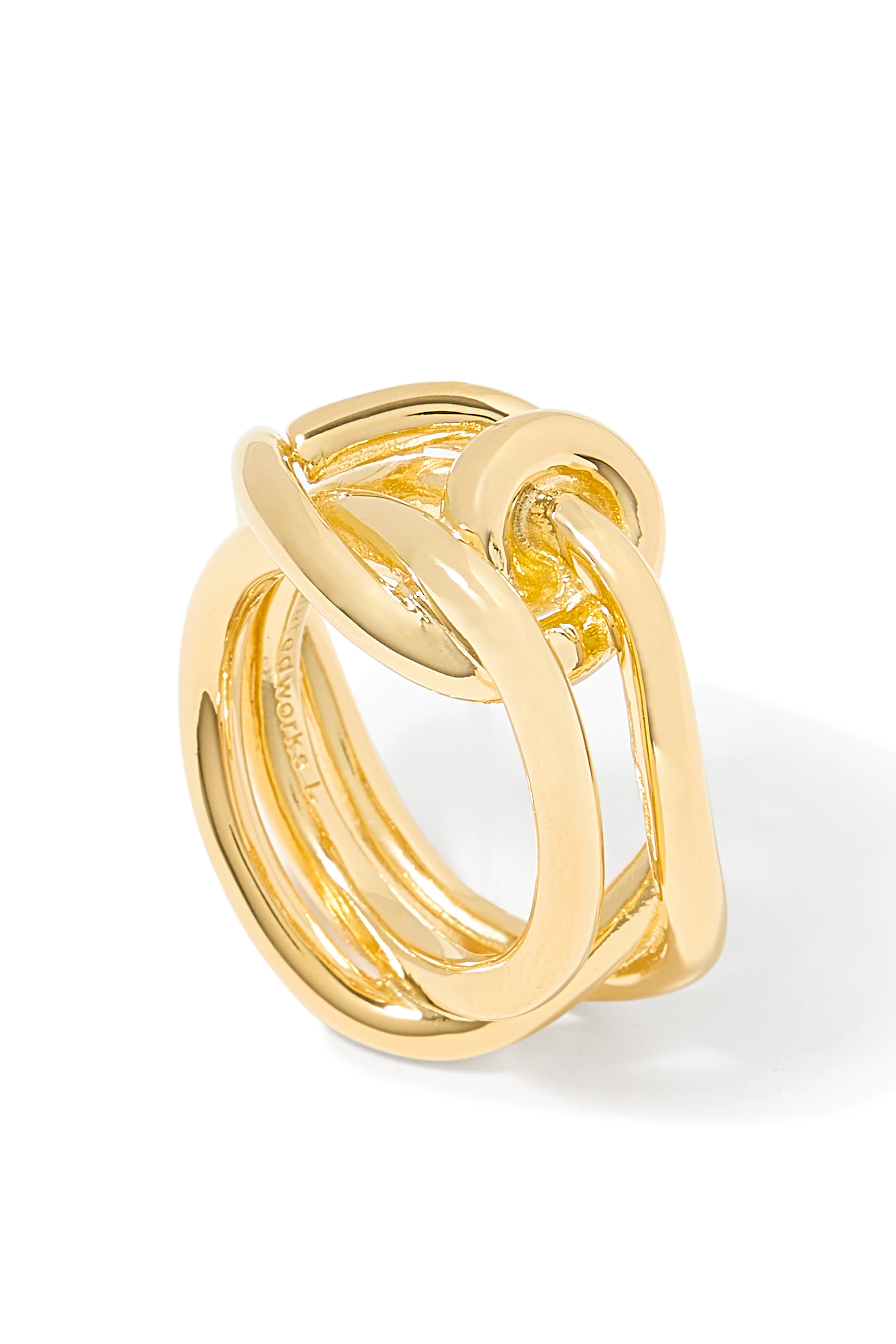 Thread Knotted Ring, 18K Yellow Gold Vermeil on Recycled Sterling Silver
