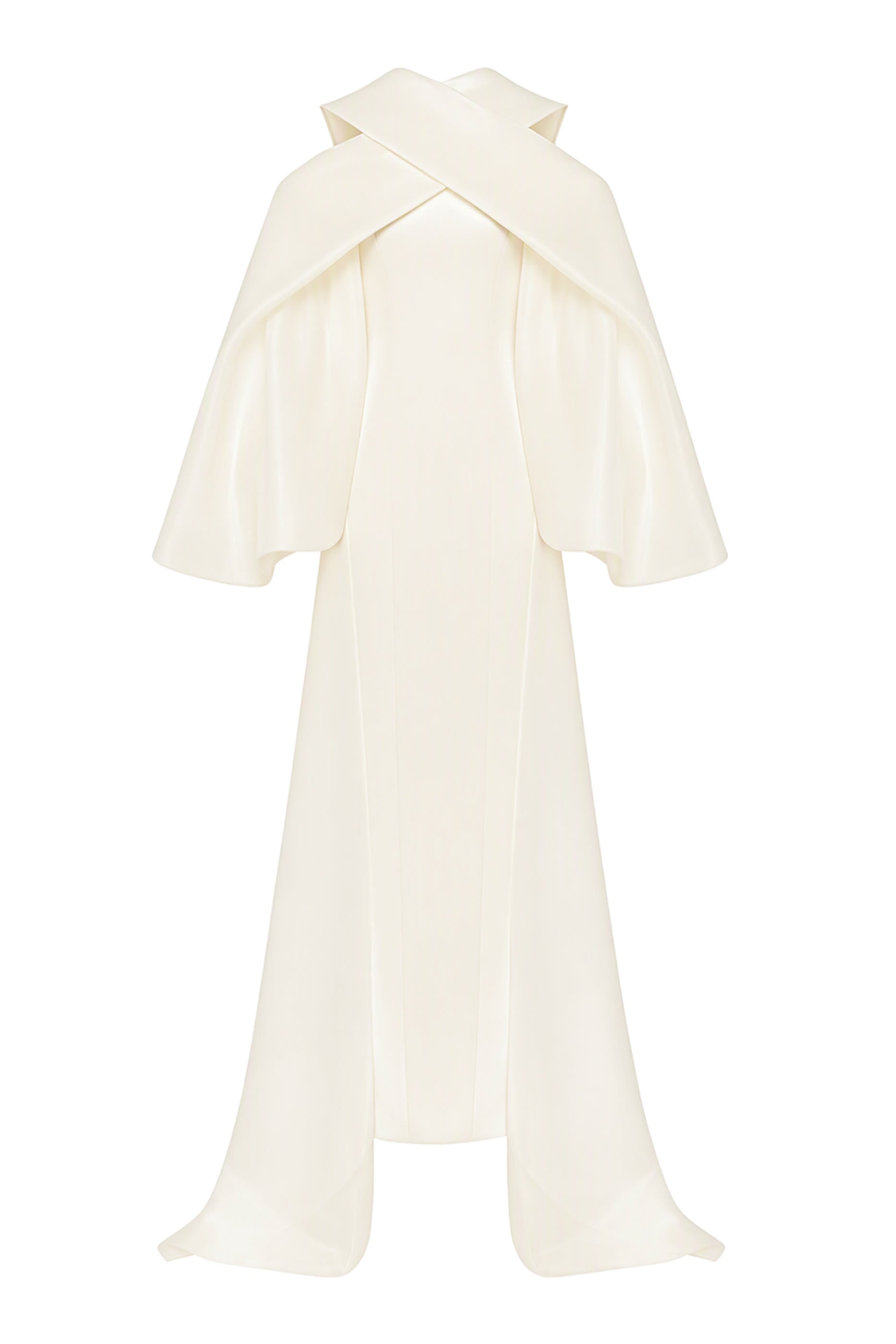 Crepe-Organza Dress