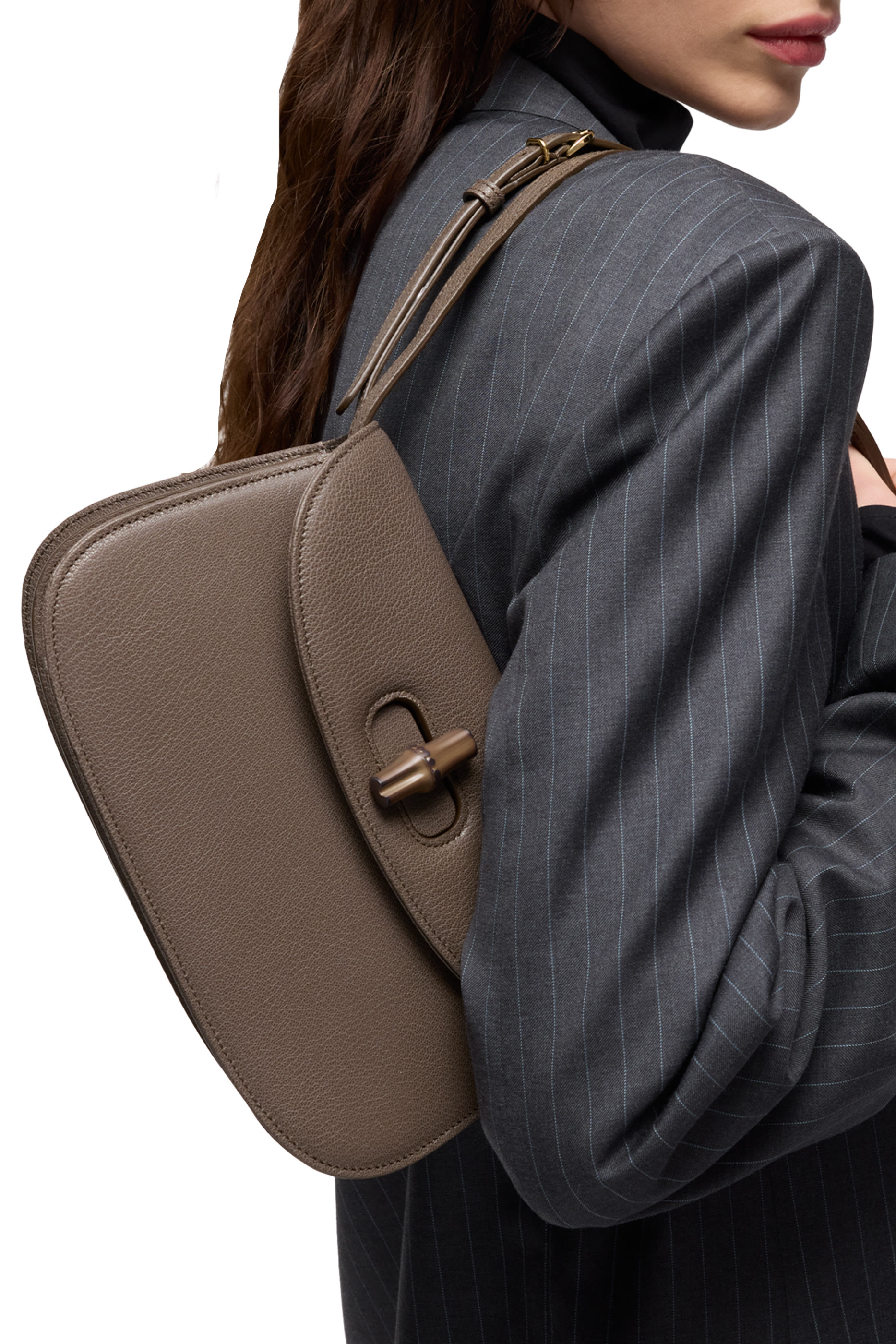 Small Shoulder Bag with Bamboo