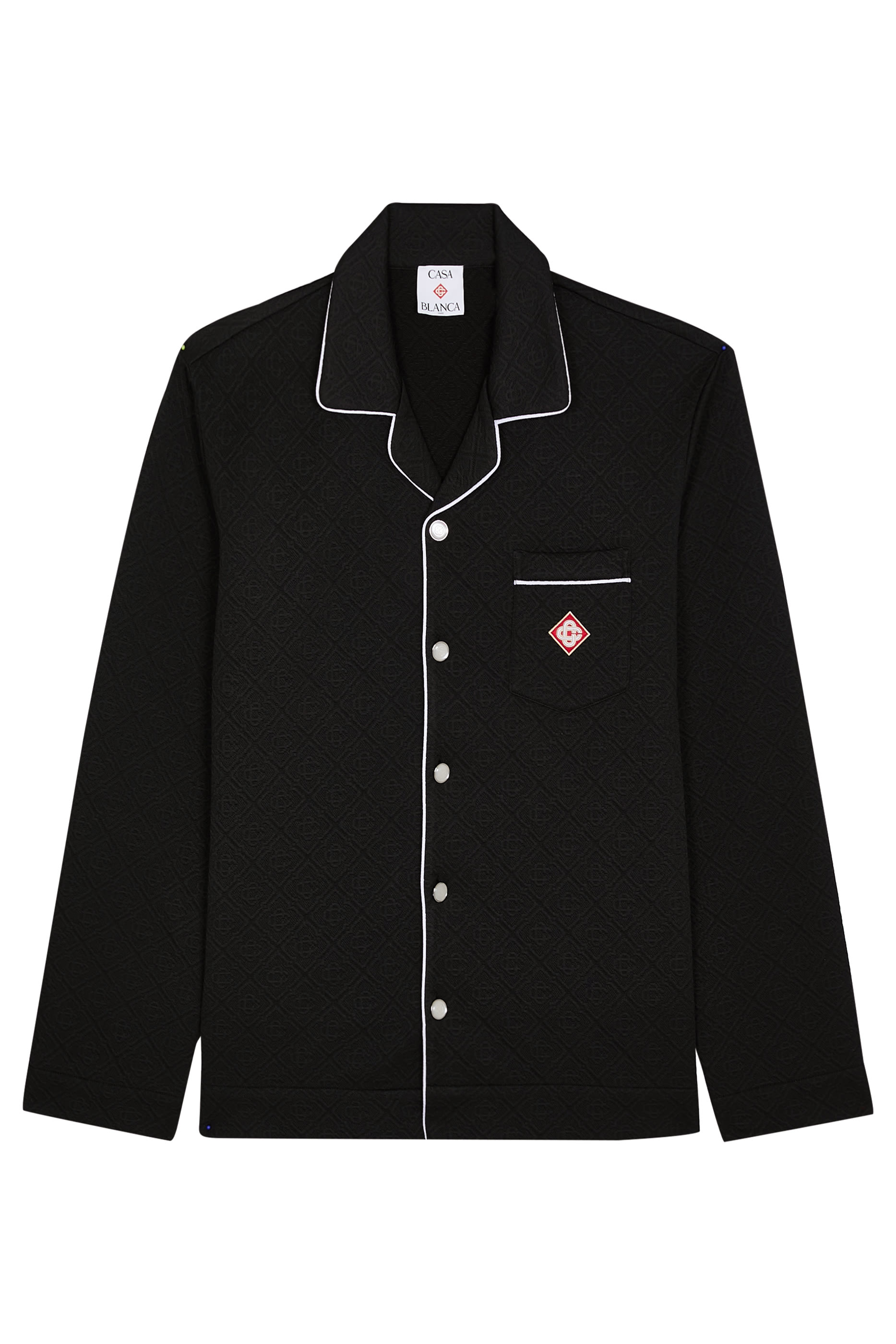 Raised Monogram Long Sleeve Shirt 