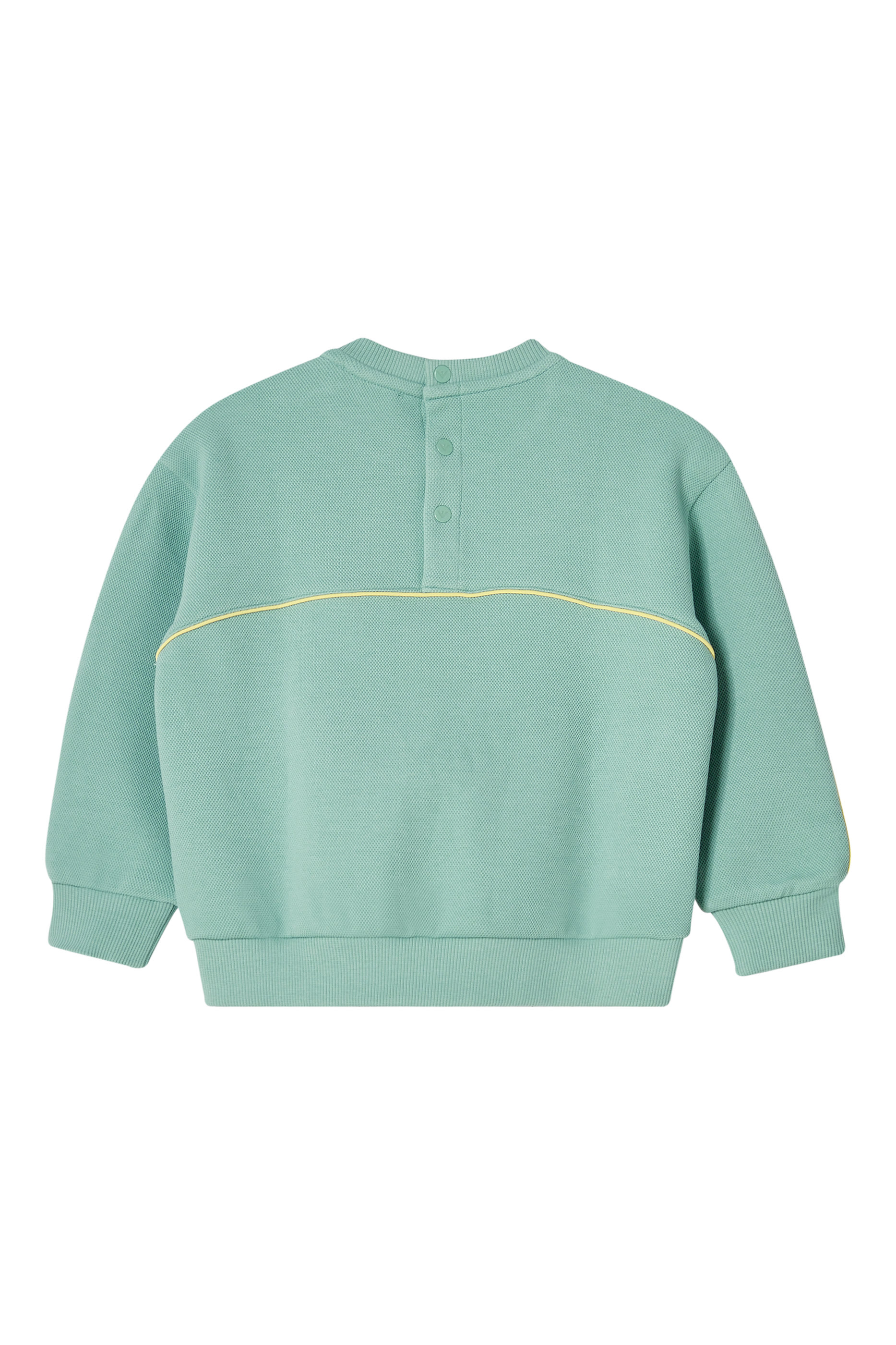 Kids Logo and Piping Piqué Sweatshirt