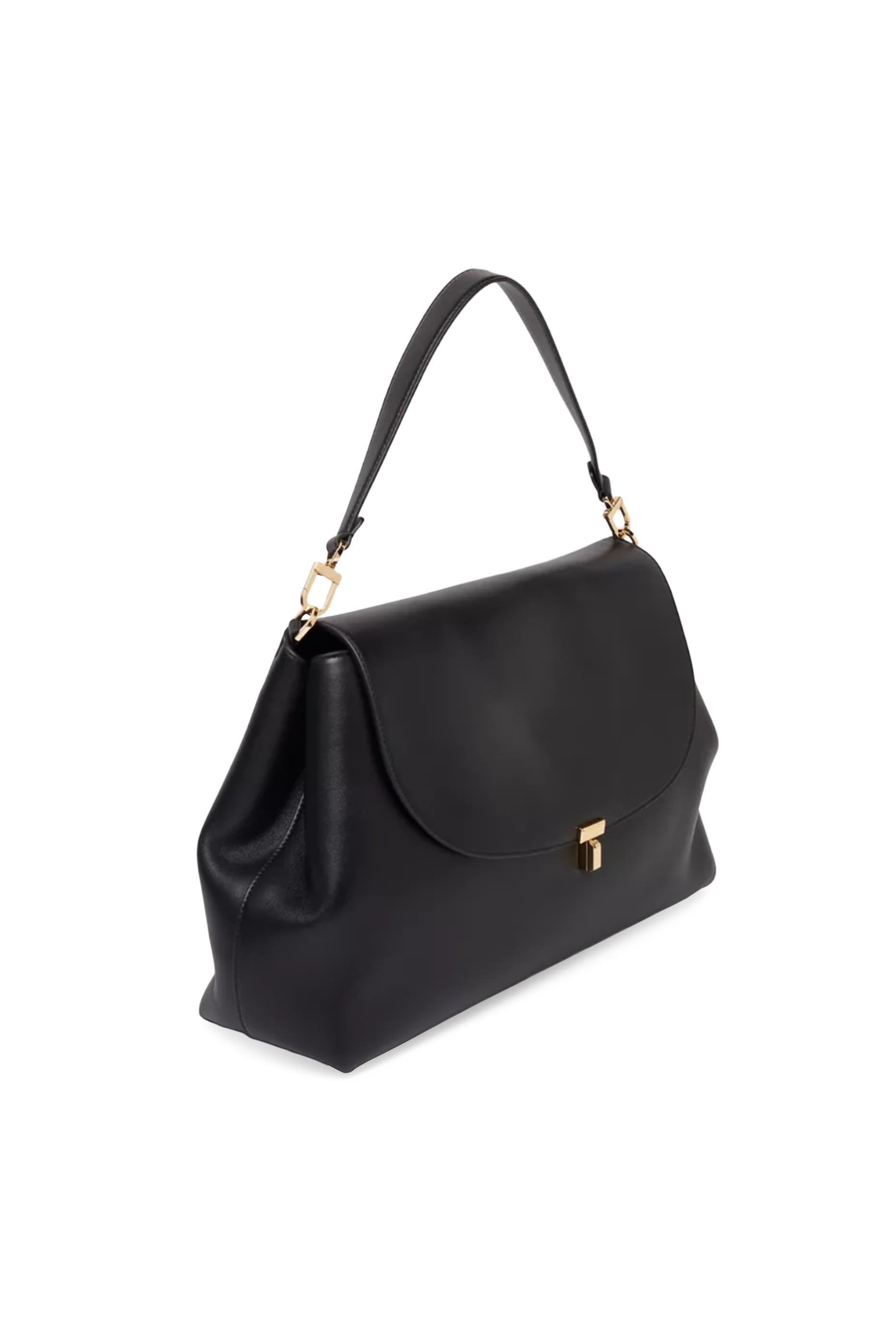 T-Lock Leather Satchel