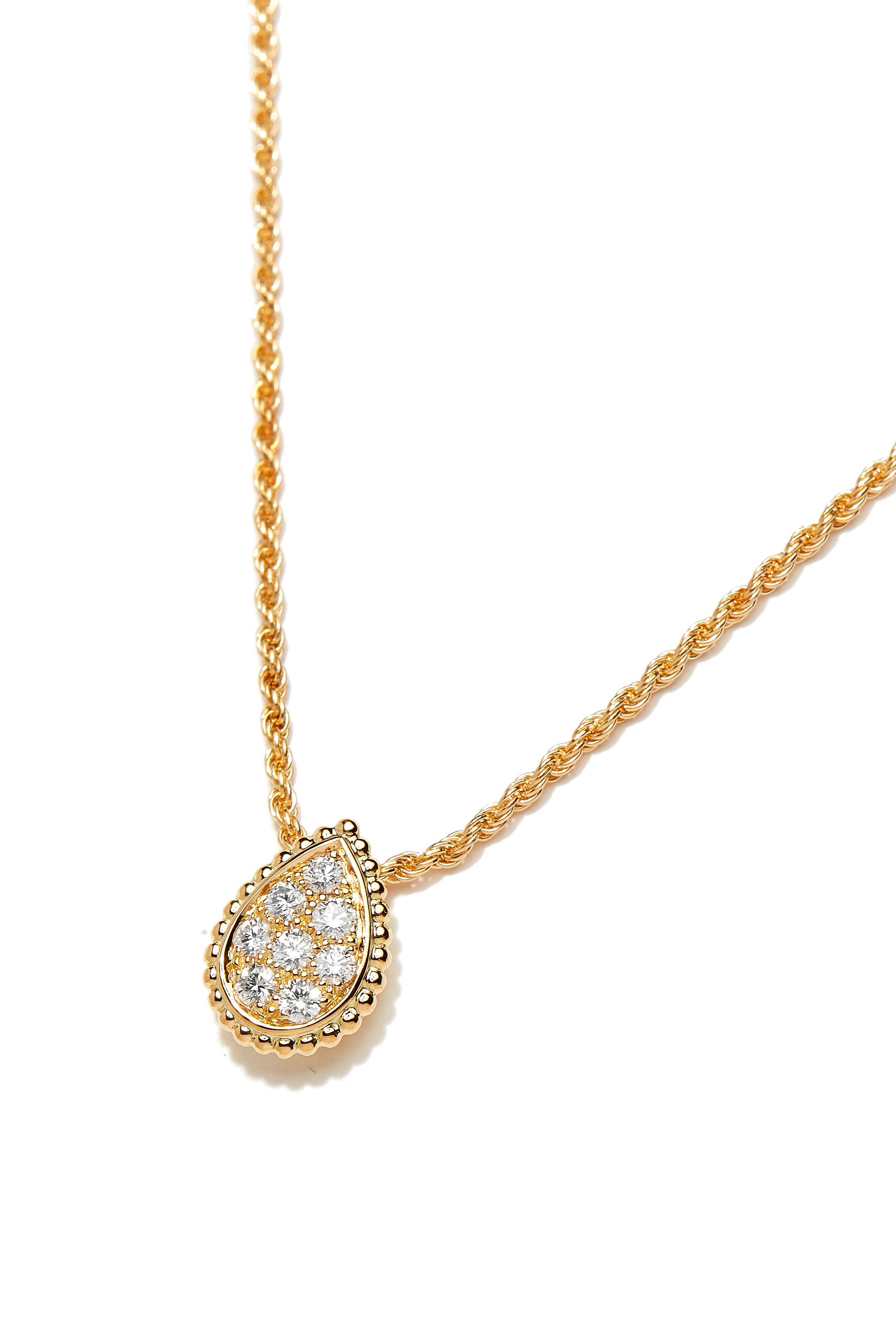 Serpent Boh&egrave;me S Motif Pendant, Paved with Diamonds