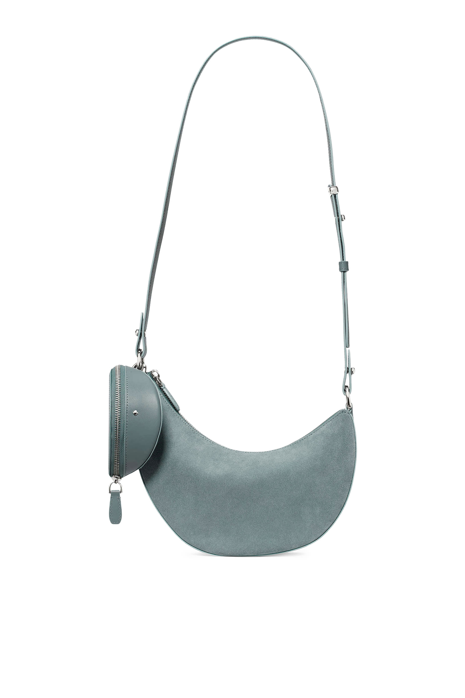 Duo Suede Crossbody Bag