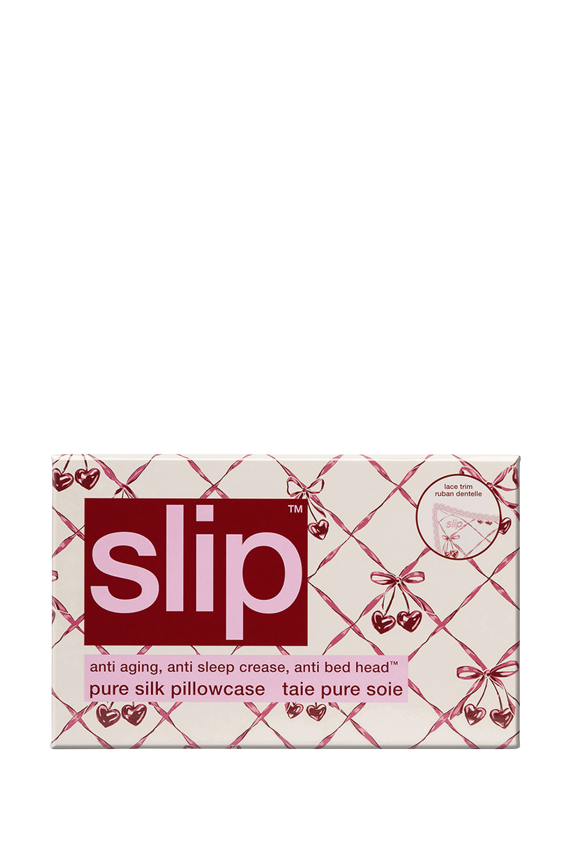 Sweet Cherry  Queen Pillowcase with Lace Trim 