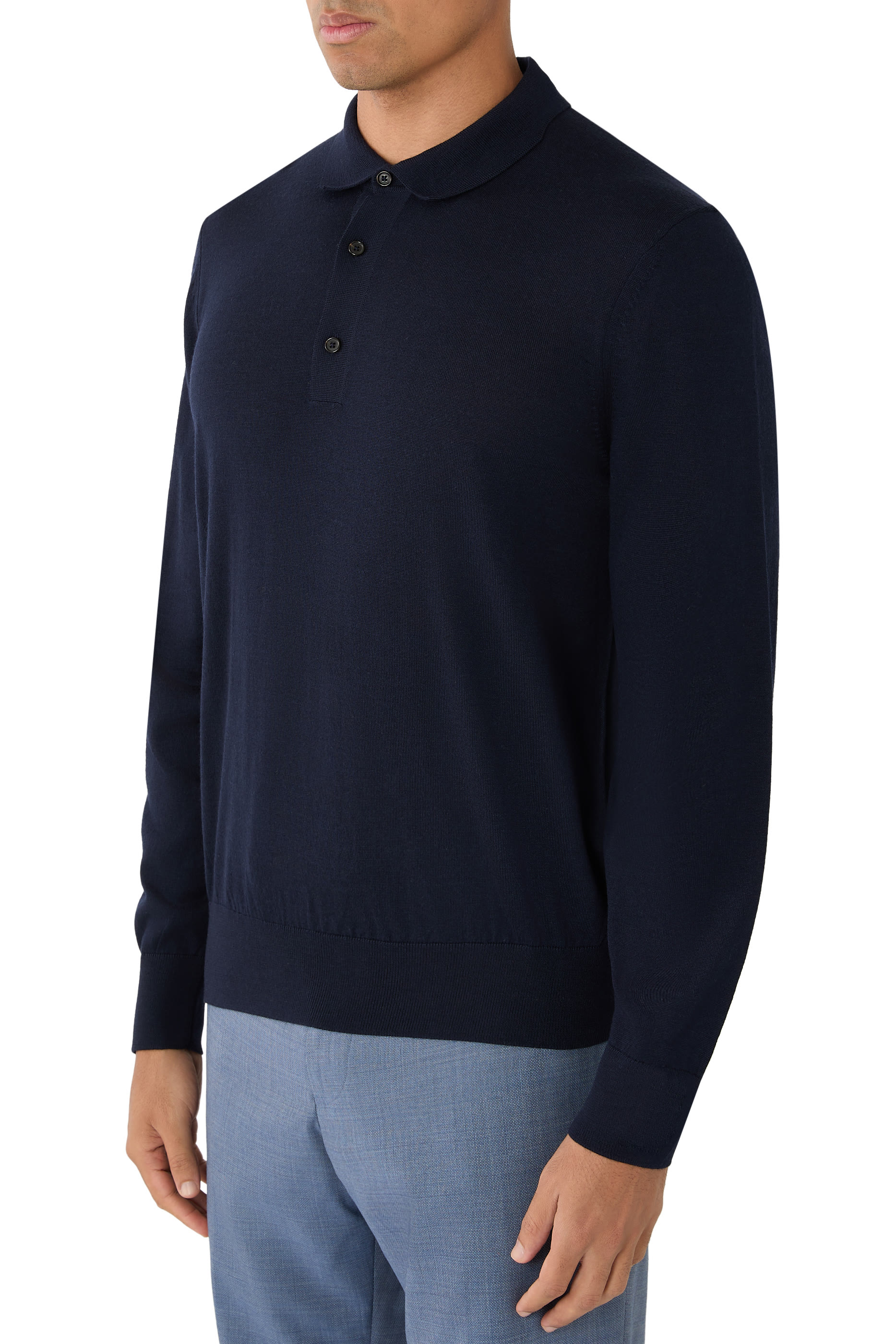 H-Lancione Long Sleeves Polo