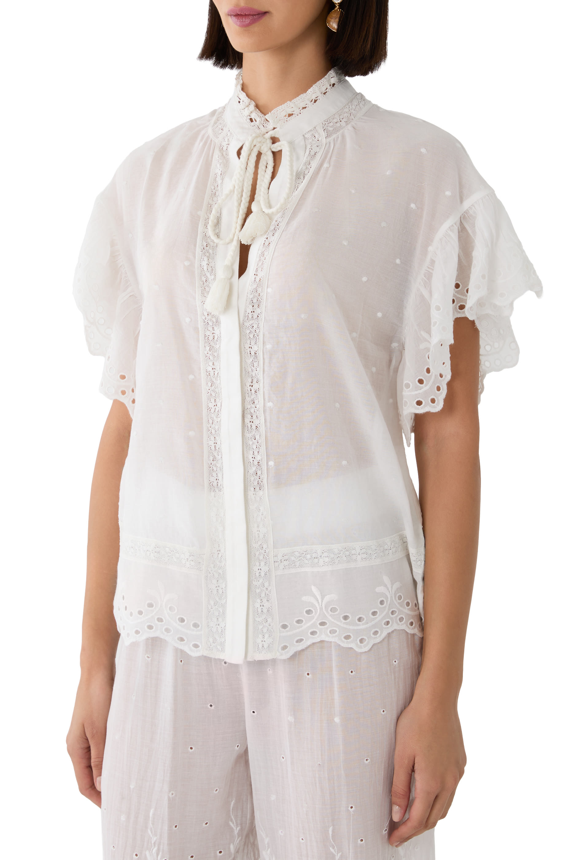 Julius Embroidered Tunic Top