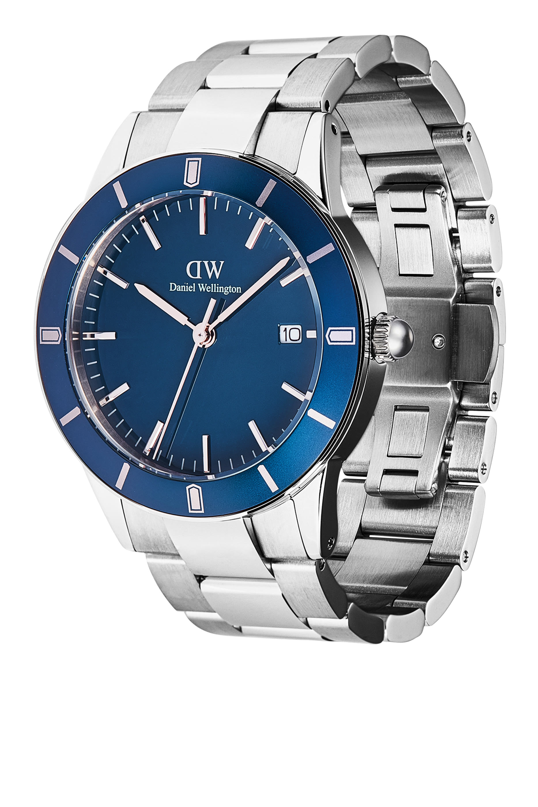 Iconic Paradigma Link Blue Enamel Watch