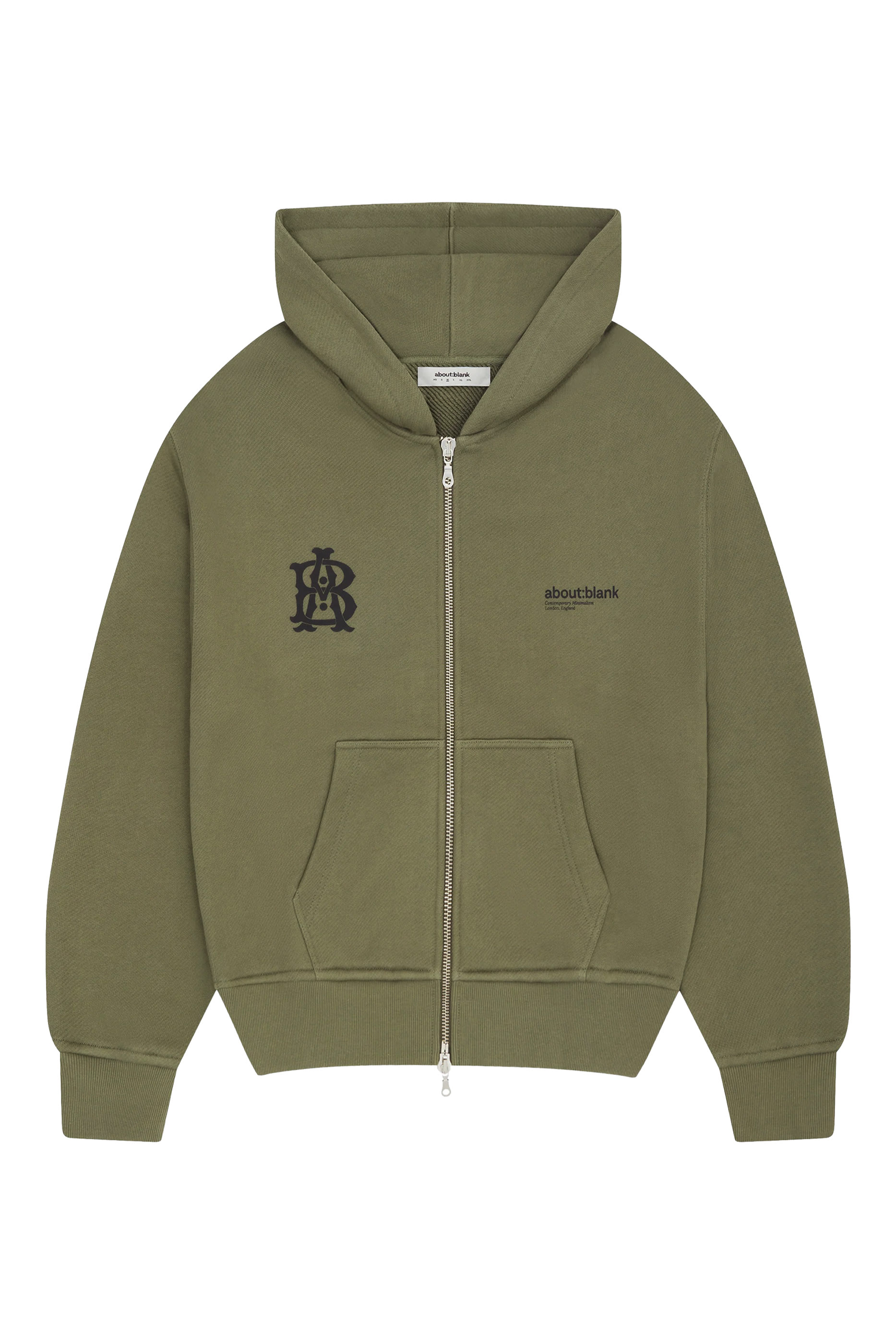 Dual Logo Zip Hoodie