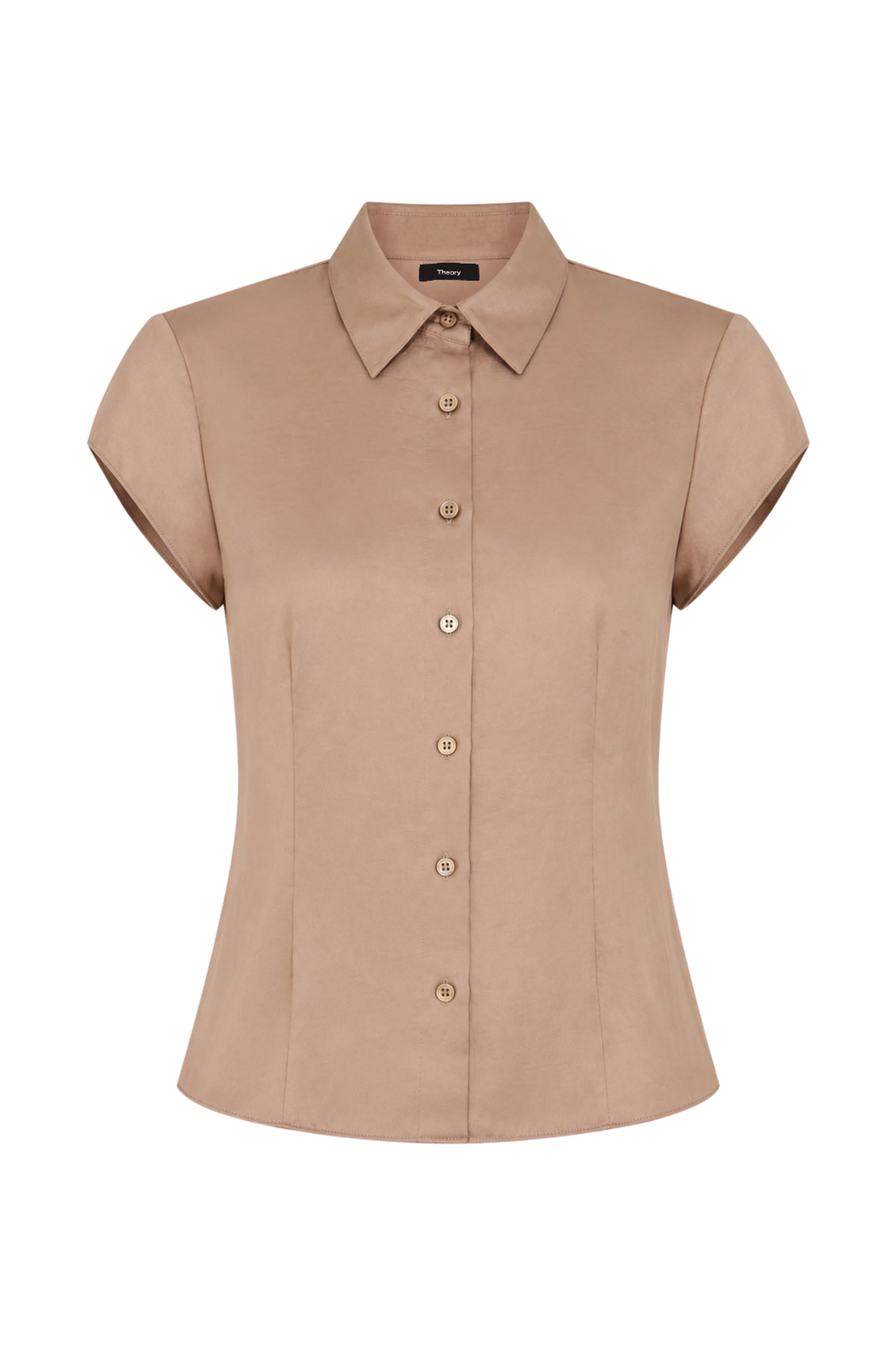  Short Sleeve Satin Shirt