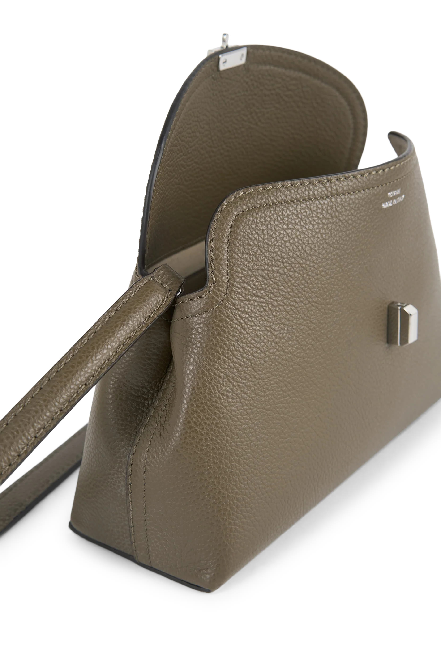 T-Lock Leather Clutch Bag