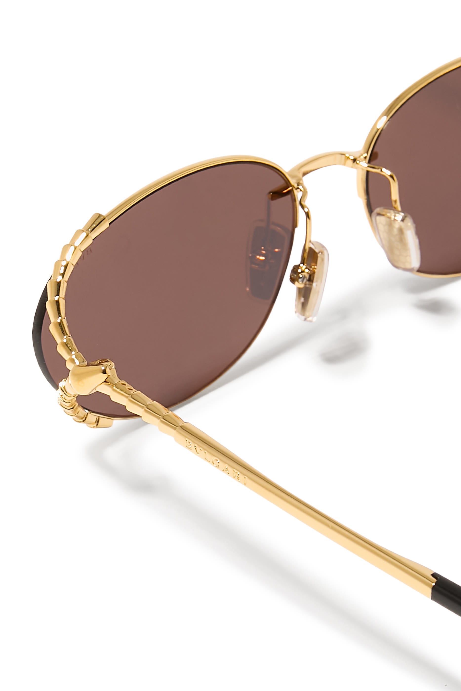Serpenti Viper Oval Sunglasses