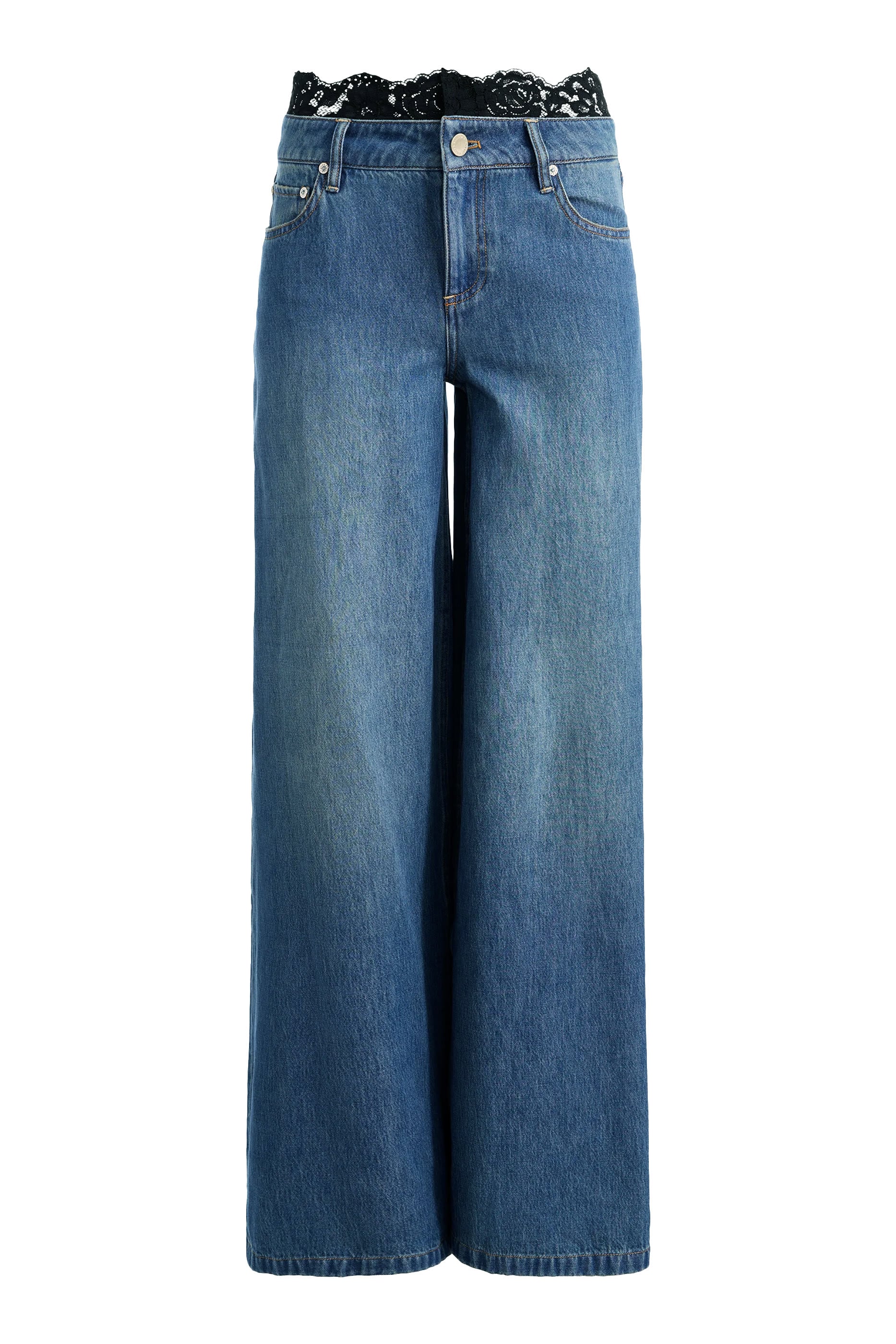 Ian Lace Trim Jeans