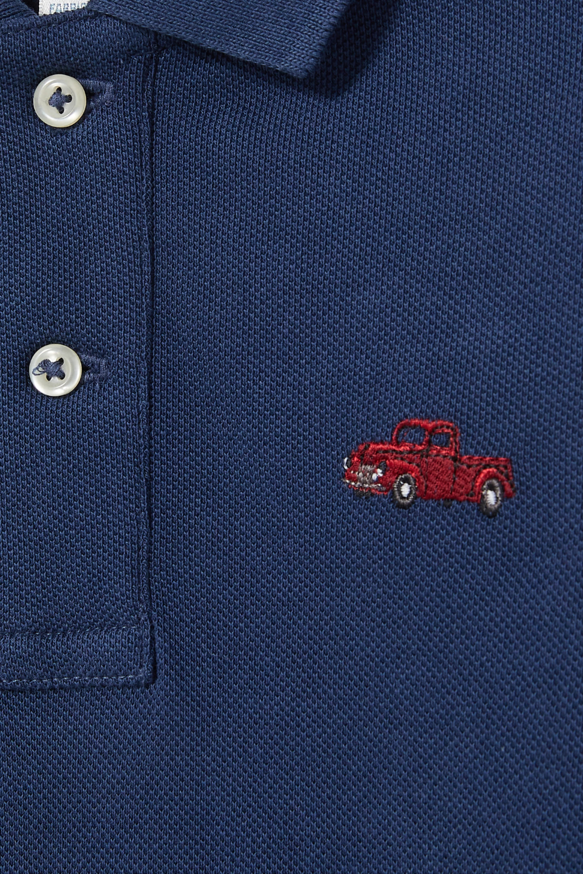 Kids Truck Embroidered Romper