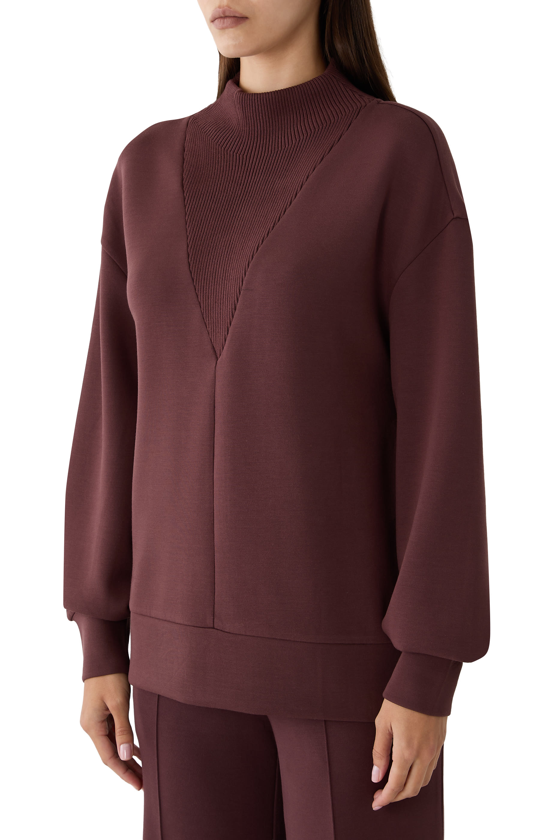 Novi Longline Mock Neck Sweater 