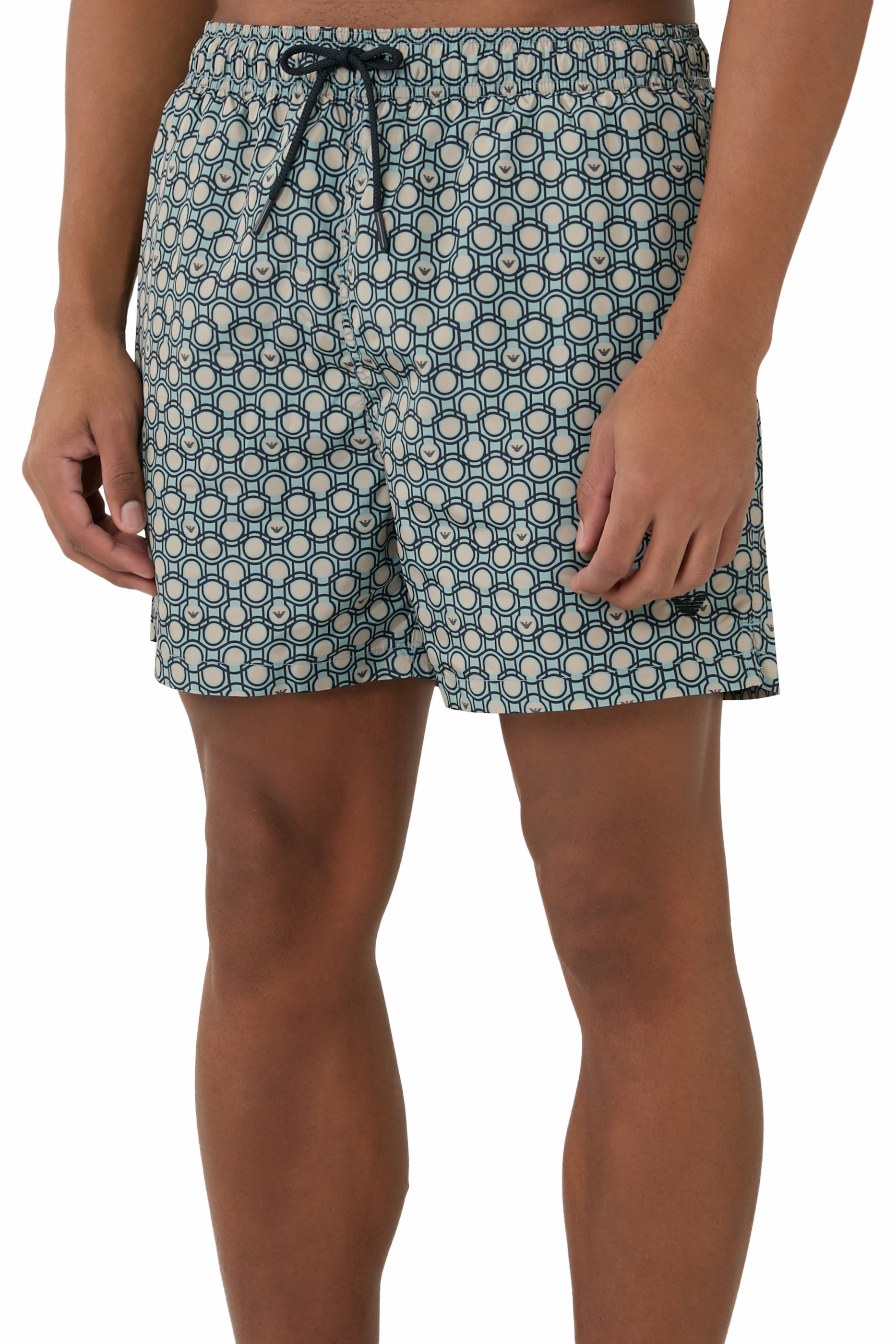 Sticks Print Swim Shorts
